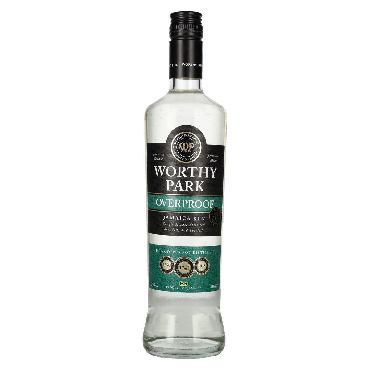 Rum-Bar Worthy Park Rum Estate Premium White Overproof Rum 63% vol. 0.7 l