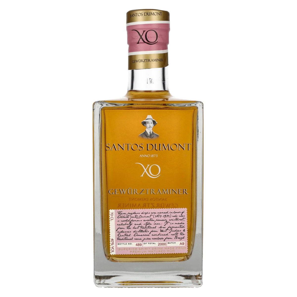 Santos Dumont XO Gewürztraminer Superior Spirit Drink 40% vol. 0,7 l
