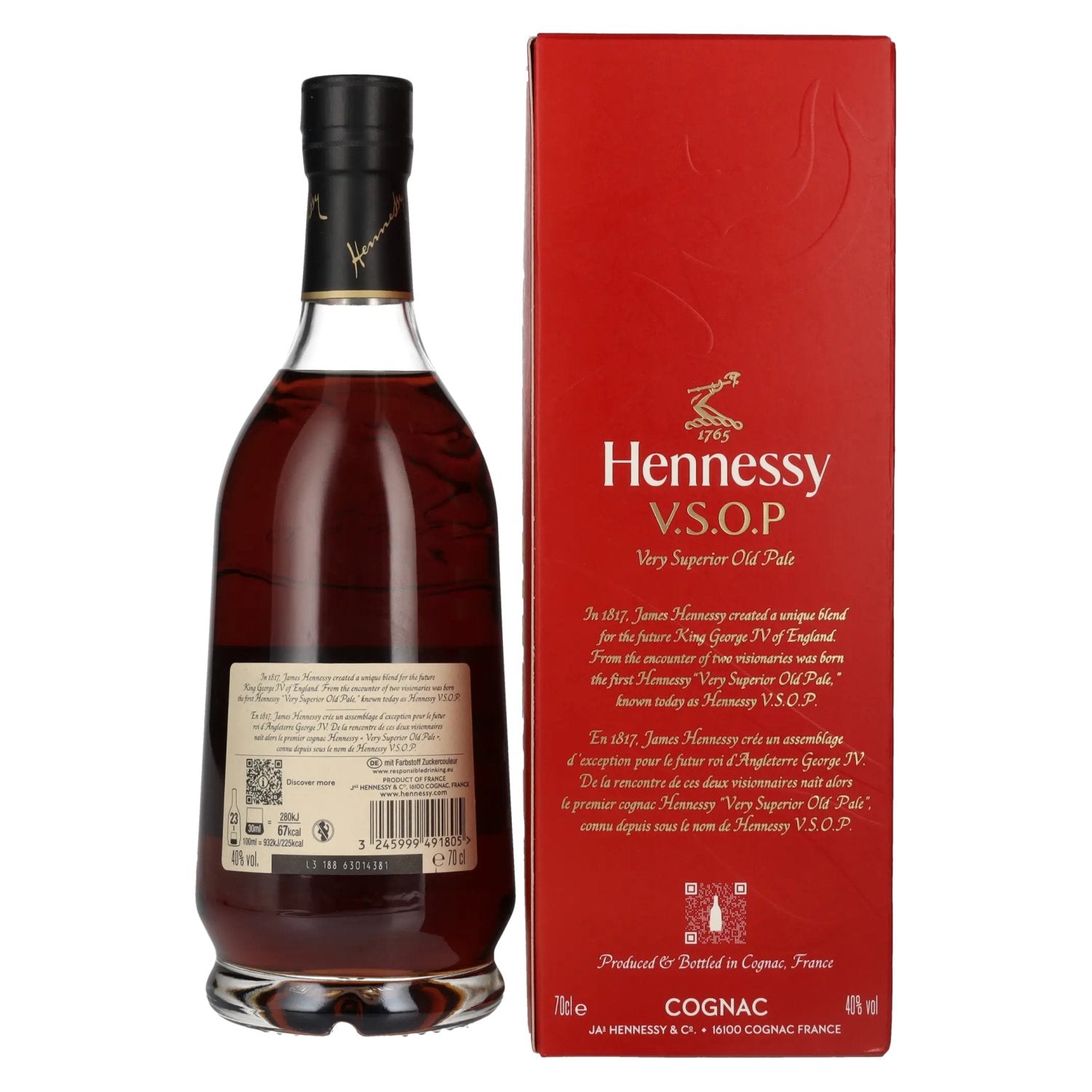 Hennessy V.S.O.P Cognac 40% Vol. 0,7l in geschenkverpakking