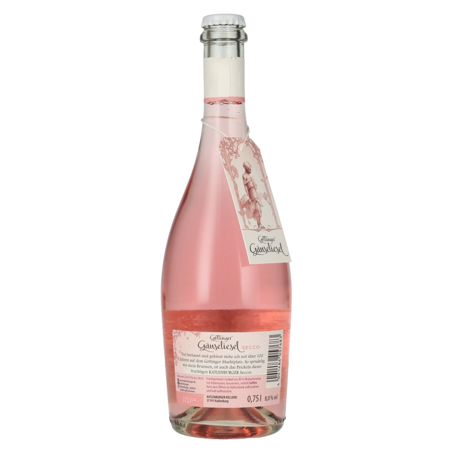 Katlenburger Göttinger Gänseliesel Rhabarber Secco 8% Vol. 0,75l