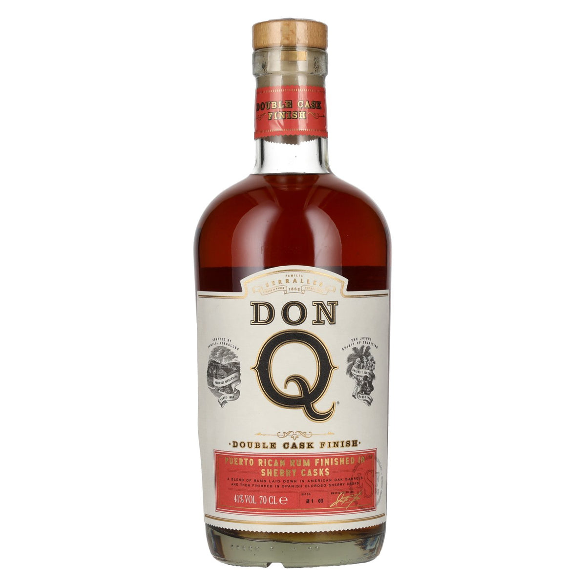 Don Q Double Cask SHERRY CASK FINISH Rum 41% vol. 0.7 l