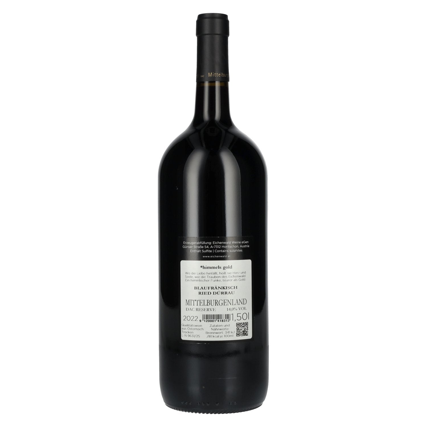 Eichenwald DER GEISTESBLITZ Blaufränkisch Reserve 2022 14% Vol. 1,5l