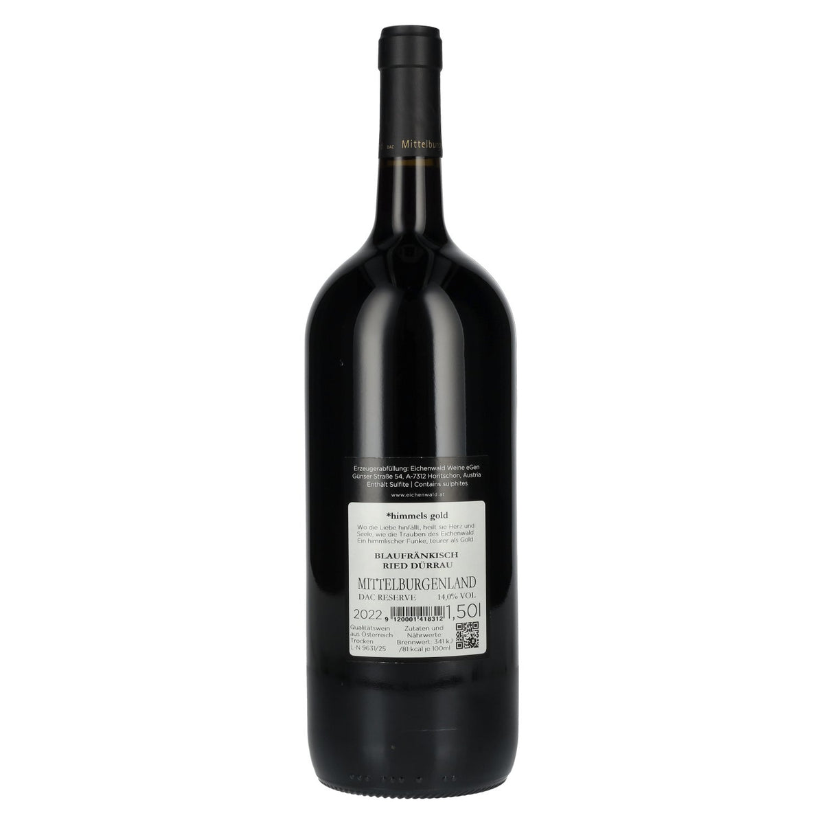 Eichenwald DER GEISTESBLITZ Blaufränkisch Reserve 2022 14% ABV 1.5l