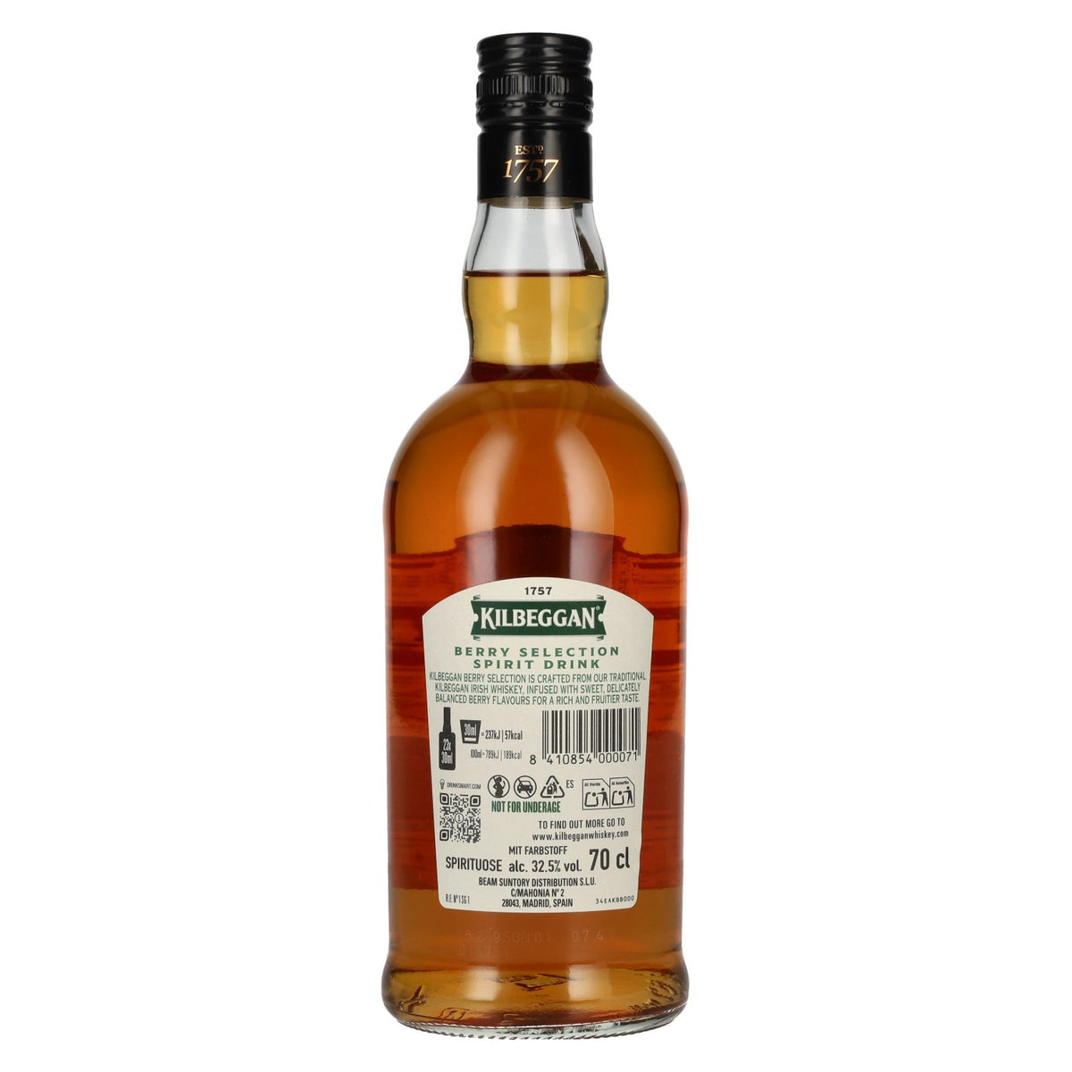 Kilbeggan Berry Selection Spirit Drink 32,5% vol. 0,7 l