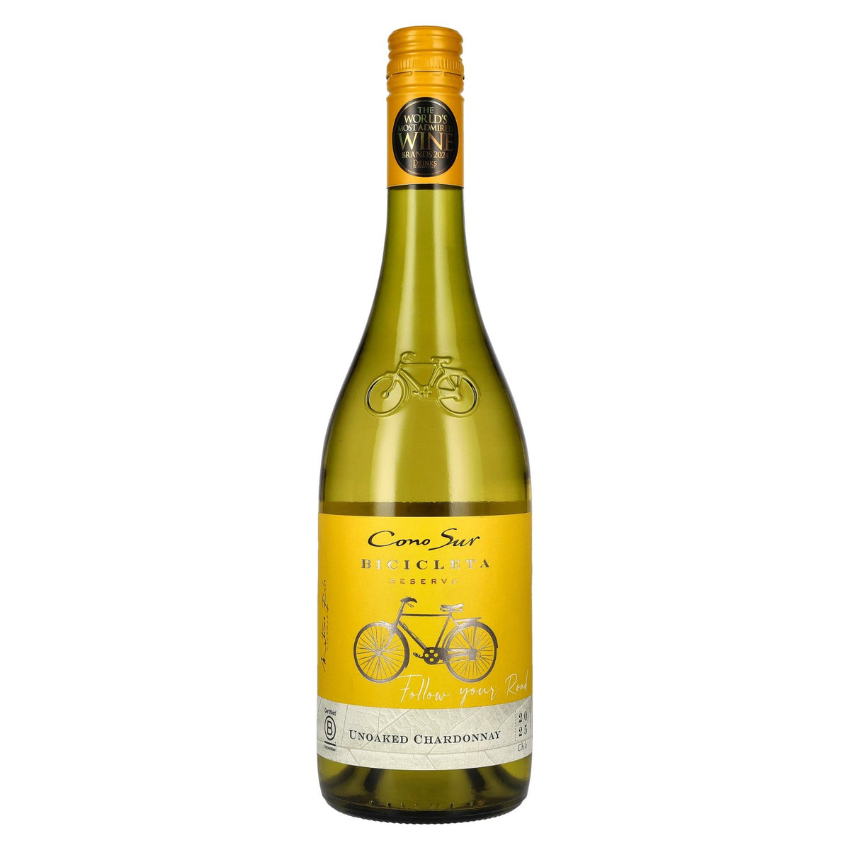Cono Sur Bicicleta Reserva Unoaked Chardonnay 2025 12.5% ABV 0.75l