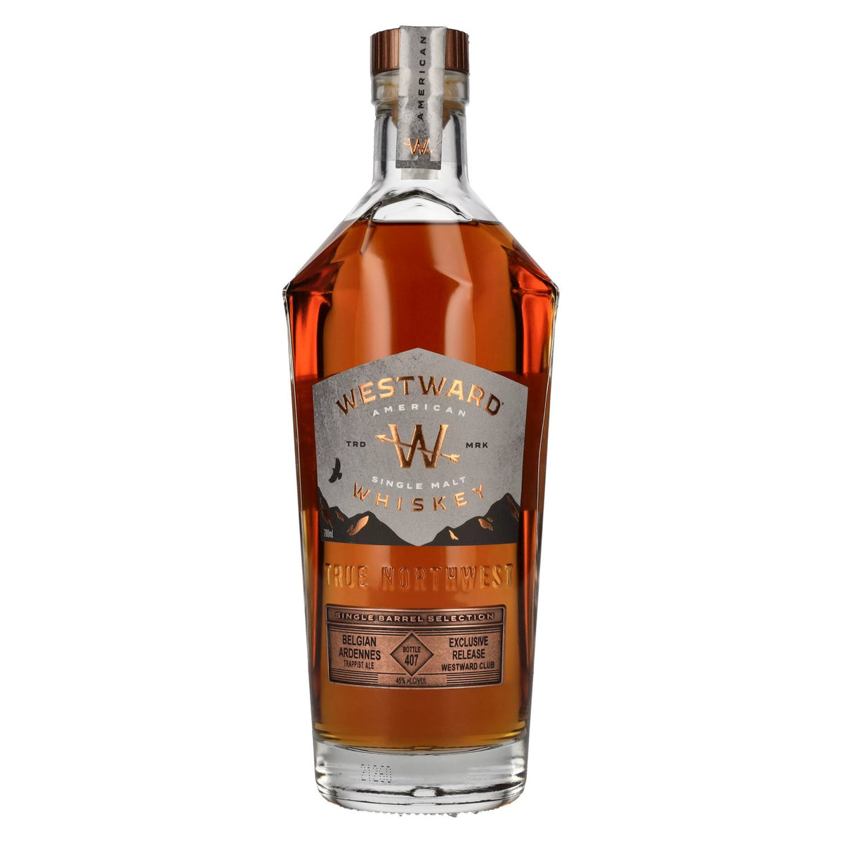 Westward Single Barrel Selection BELGIAN ARDENNES 45% vol. 0.7 l