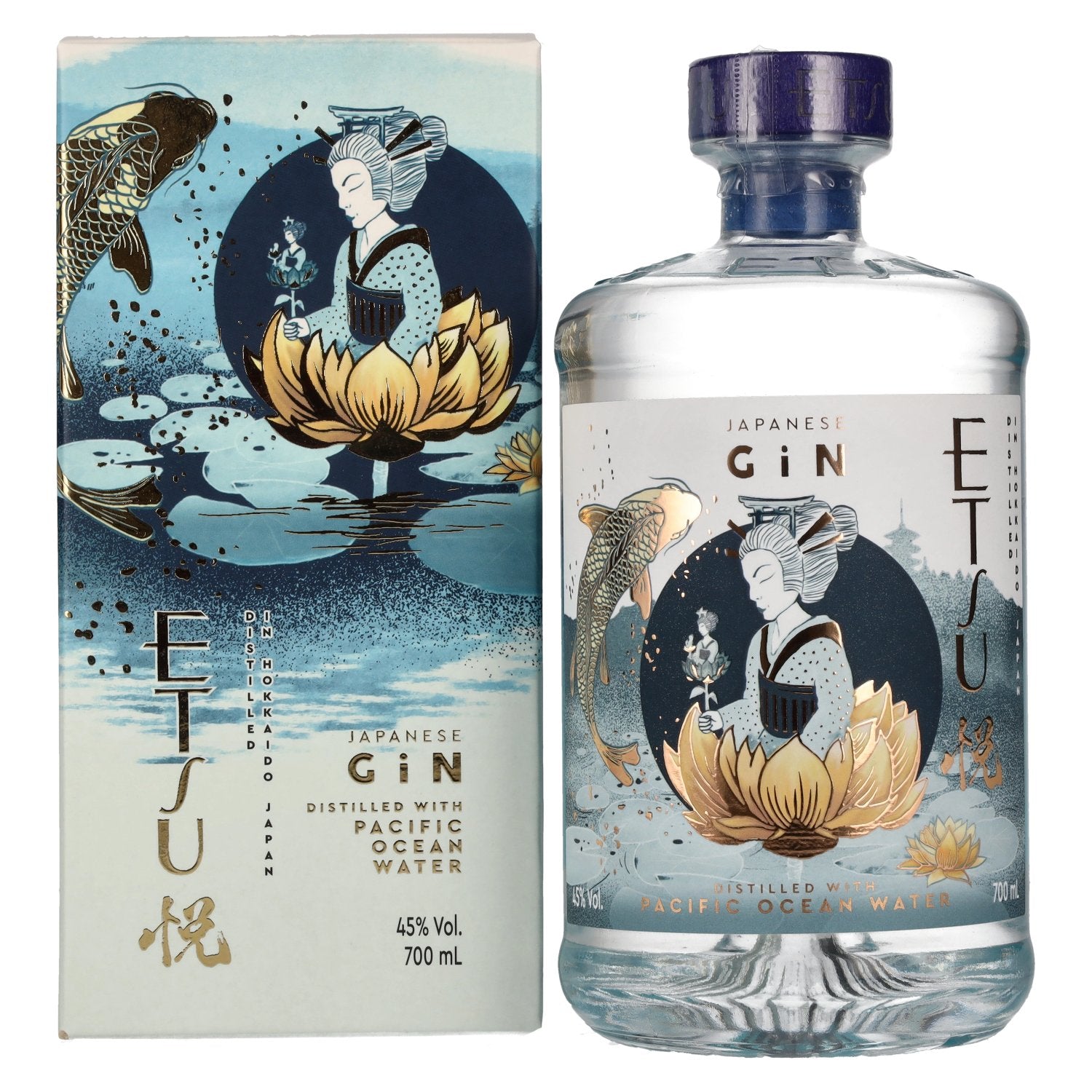 Etsu Japanese Gin PACIFIC OCEAN WATER 45% Vol. 0,7l in Geschenkbox