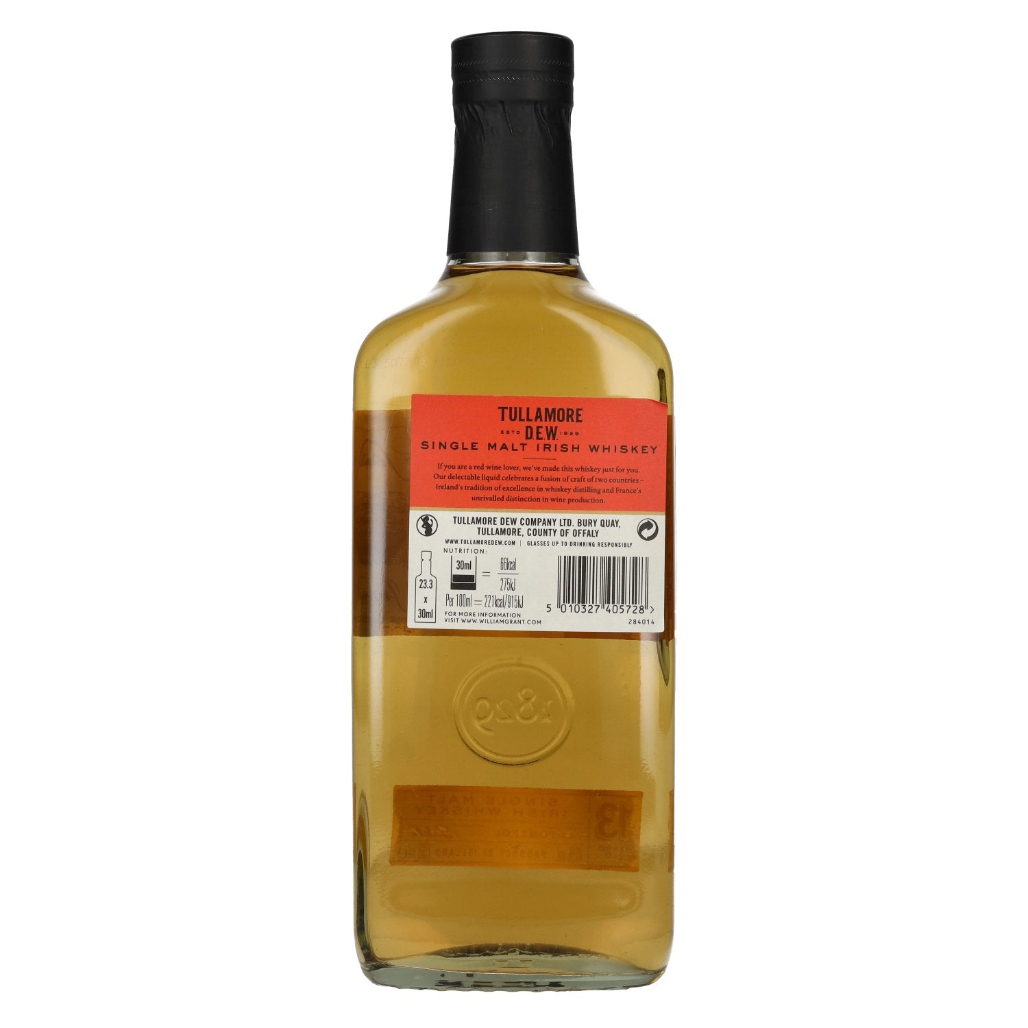 Tullamore D.E.W. ROUGE 13 Years Old Single Malt Irish Whiskey 40% Vol. 0,7l