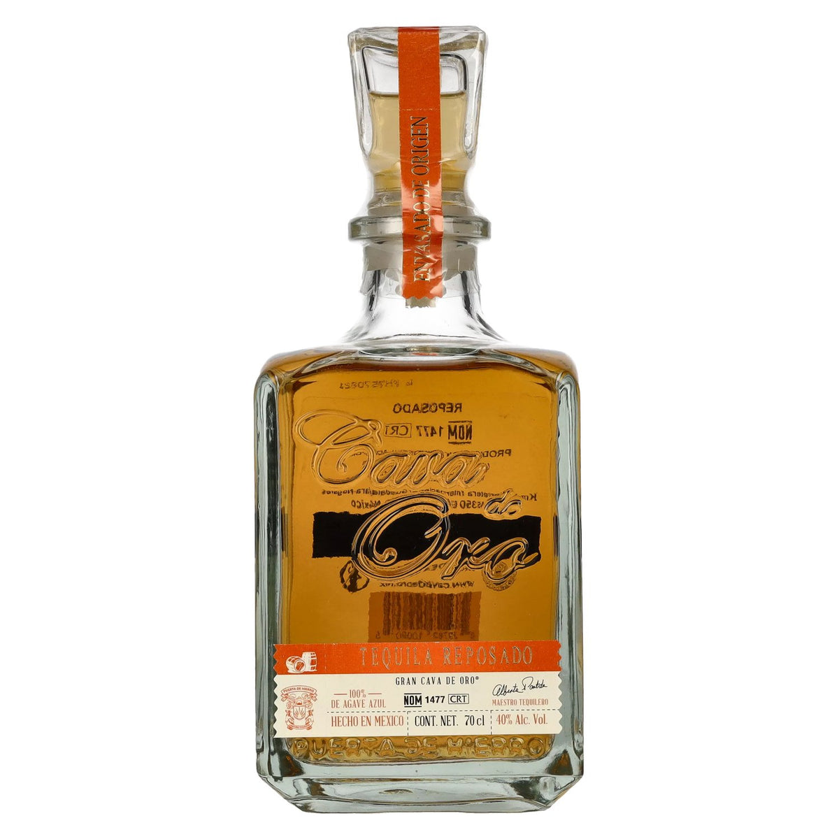 Gran Cava de Oro Tequila REPOSADO 100% blauwe agave 40% vol. 0,7 l
