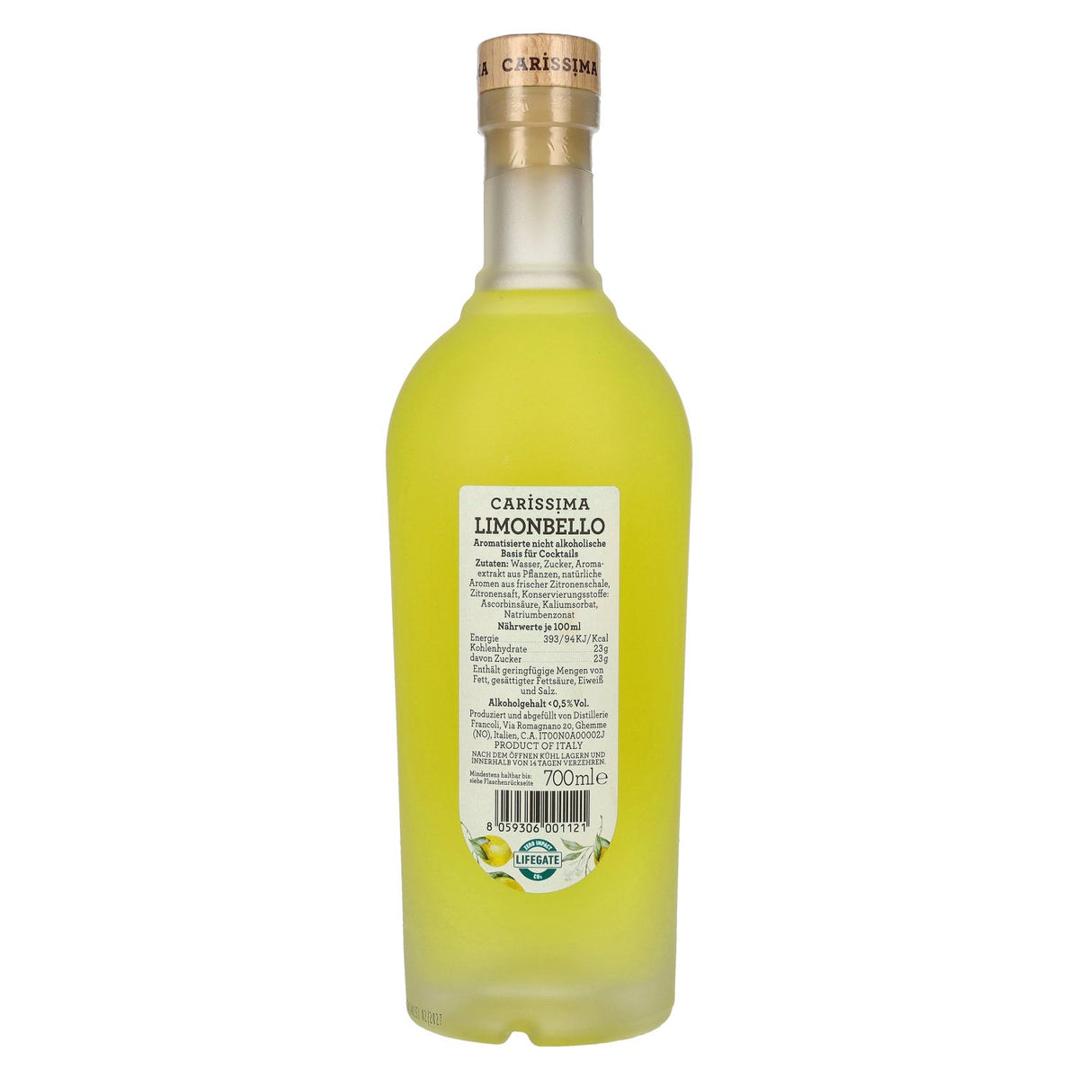 Fratelli Francoli Carissima Limonbello alcoholvrij 0,7 l