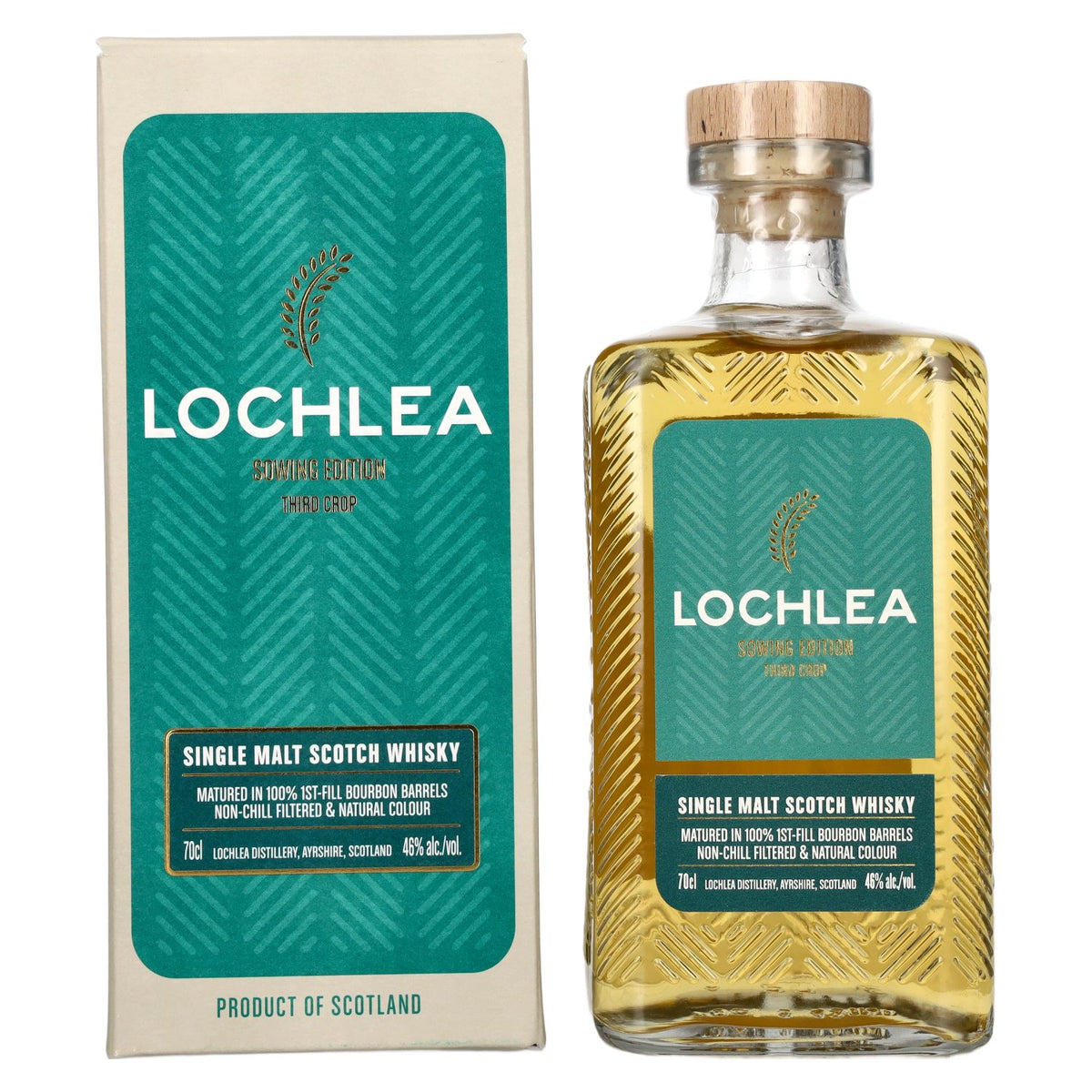 Lochlea SOWING EDITION Third Crop Single Malt Scotch Whisky 46 % vol., 0,7 l, dans un coffret cadeau