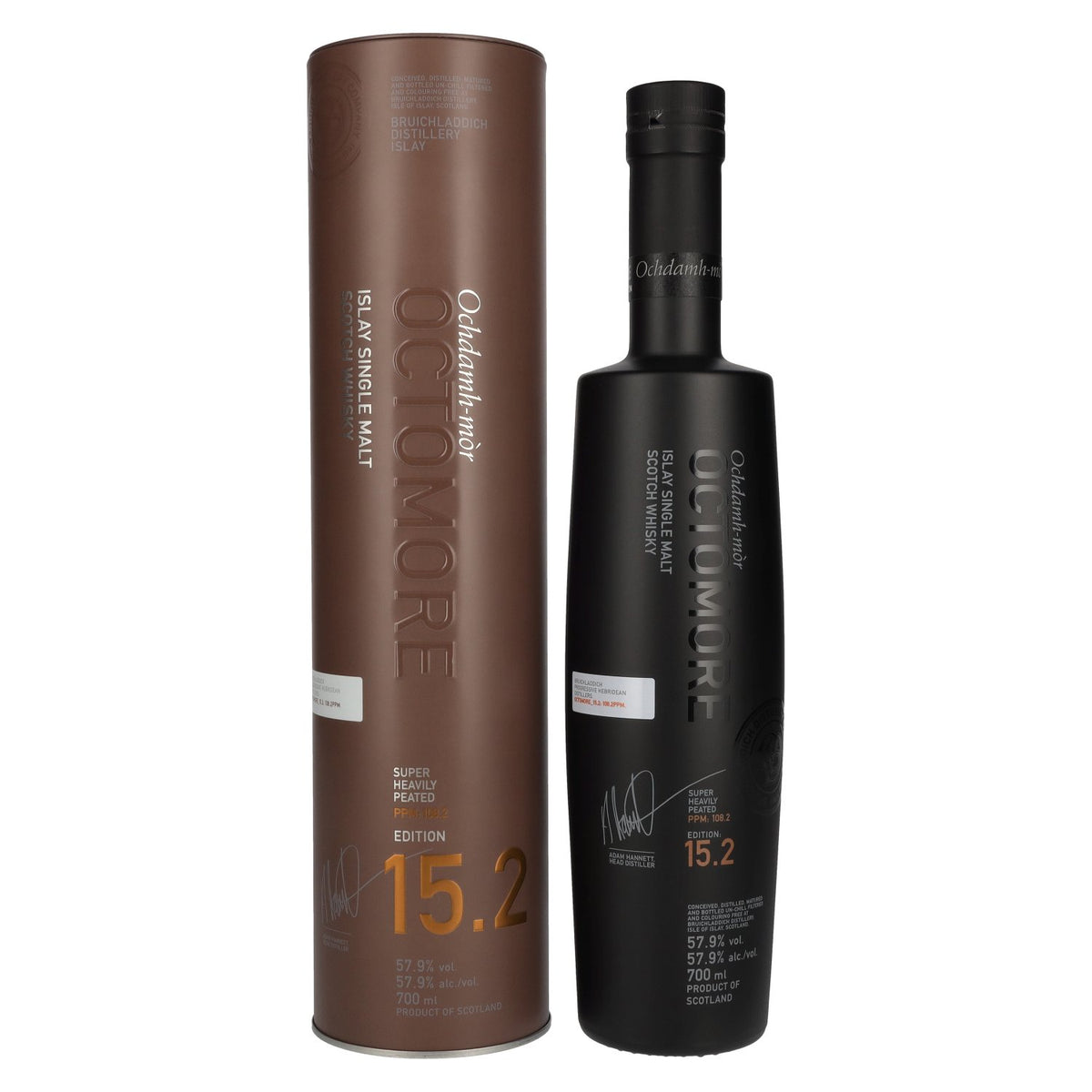 Octomore EDITION: 15.2 Super Heavily Peated Islay Single Malt 57.9% ABV 0.7l in a tin box