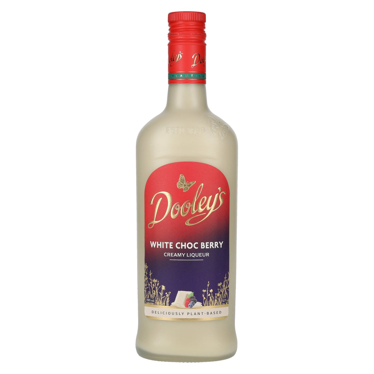 Liqueur crémeuse Dooley's White Choc Berry, 15 % vol., 0,7 l