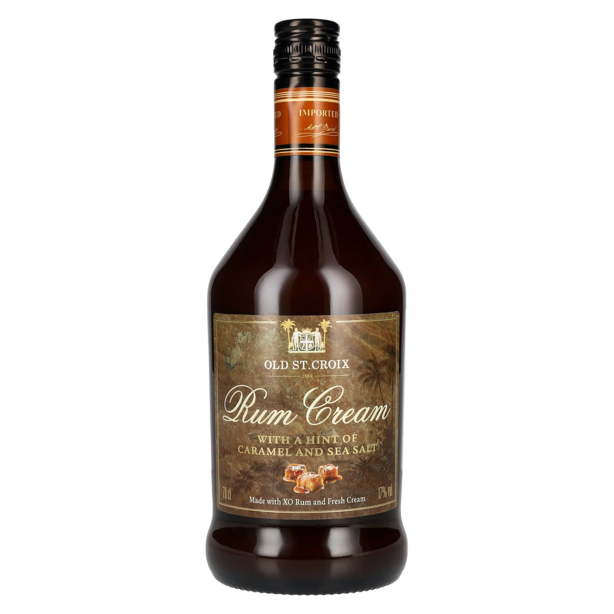 Old St. Croix A.H. Riise Liqueur à la crème et au caramel 17 % vol. 0,7 l Date limite de consommation : 10/2026
