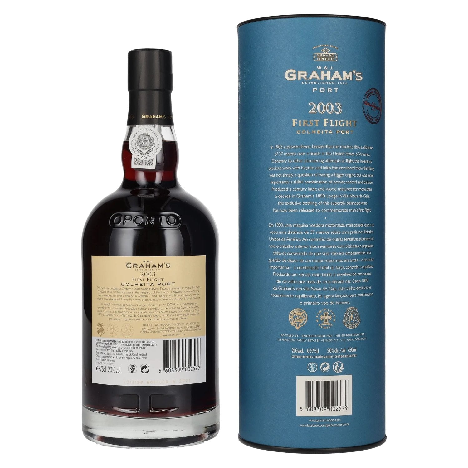 W. & J. Graham's FIRST FLIGHT Colheita Port 2003 20% Vol. 0,75l in Geschenkbox