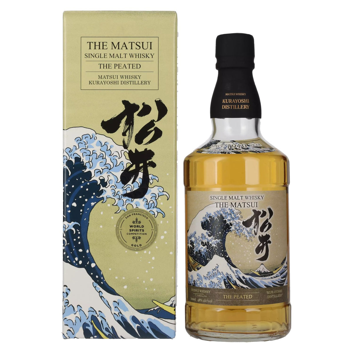 Matsui Whisky THE MATSUI Single Malt Japanse whisky THE PEATED CASK 48% vol. 0,7 l in geschenkverpakking