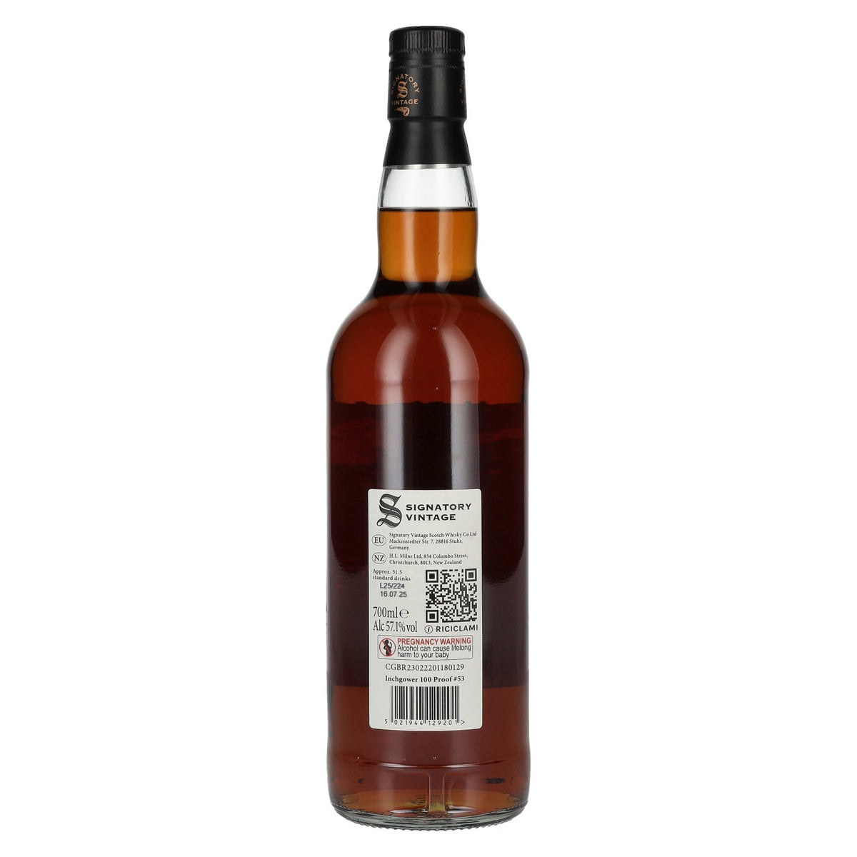 Signatory Vintage 100 Proof Edition Inchgower 13 ans d'âge Single Malt n° 53 2011 57,1 % vol. 0,7 l