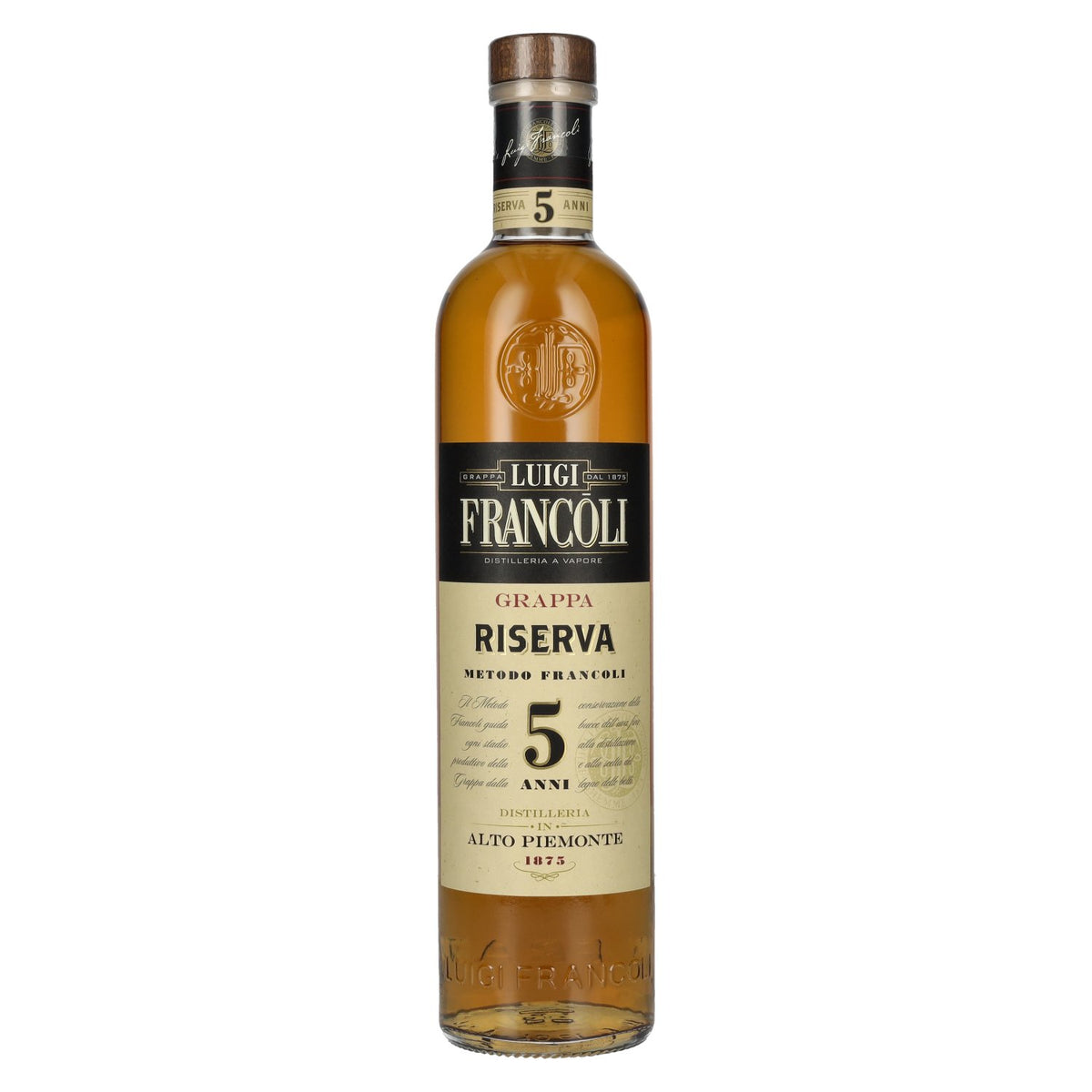 Luigi Francoli Grappa del Piemonte Riserva 5 Anni 41,5% vol. 0,7 l
