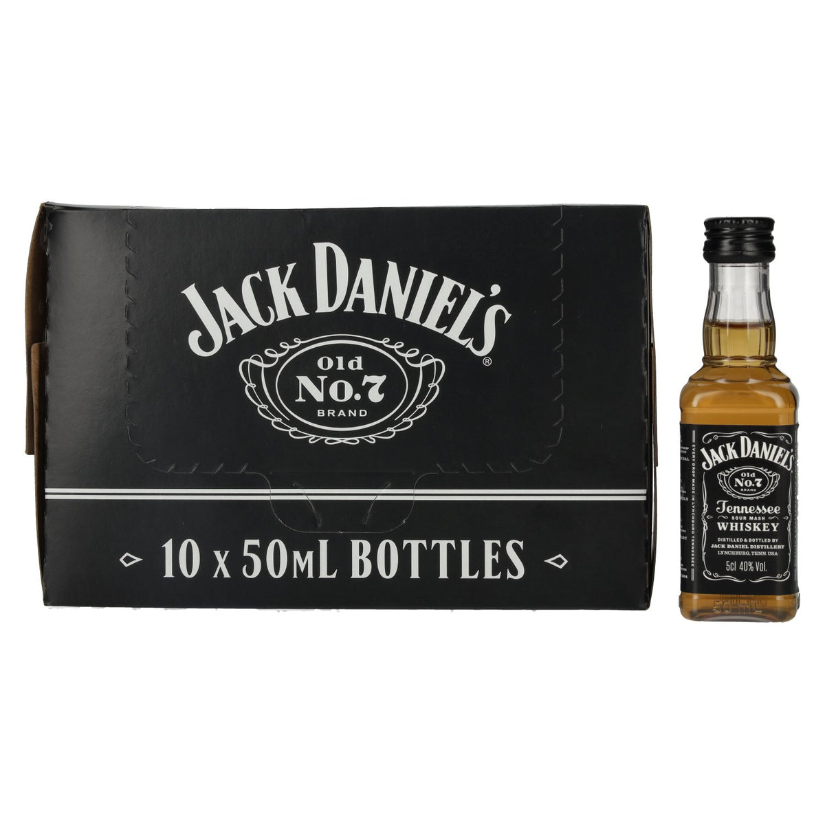 Jack Daniel's Tennessee Whiskey 40% vol. 10 x 0,05 l PET