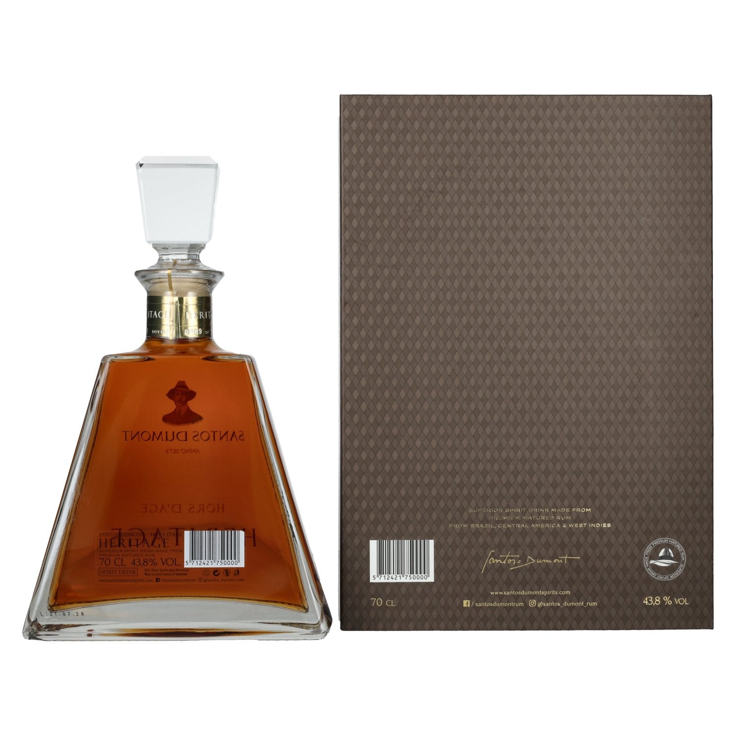 Santos Dumont HERITAGE Batch 04 Limited Edition 43,8% Vol. 0,7l in gift box