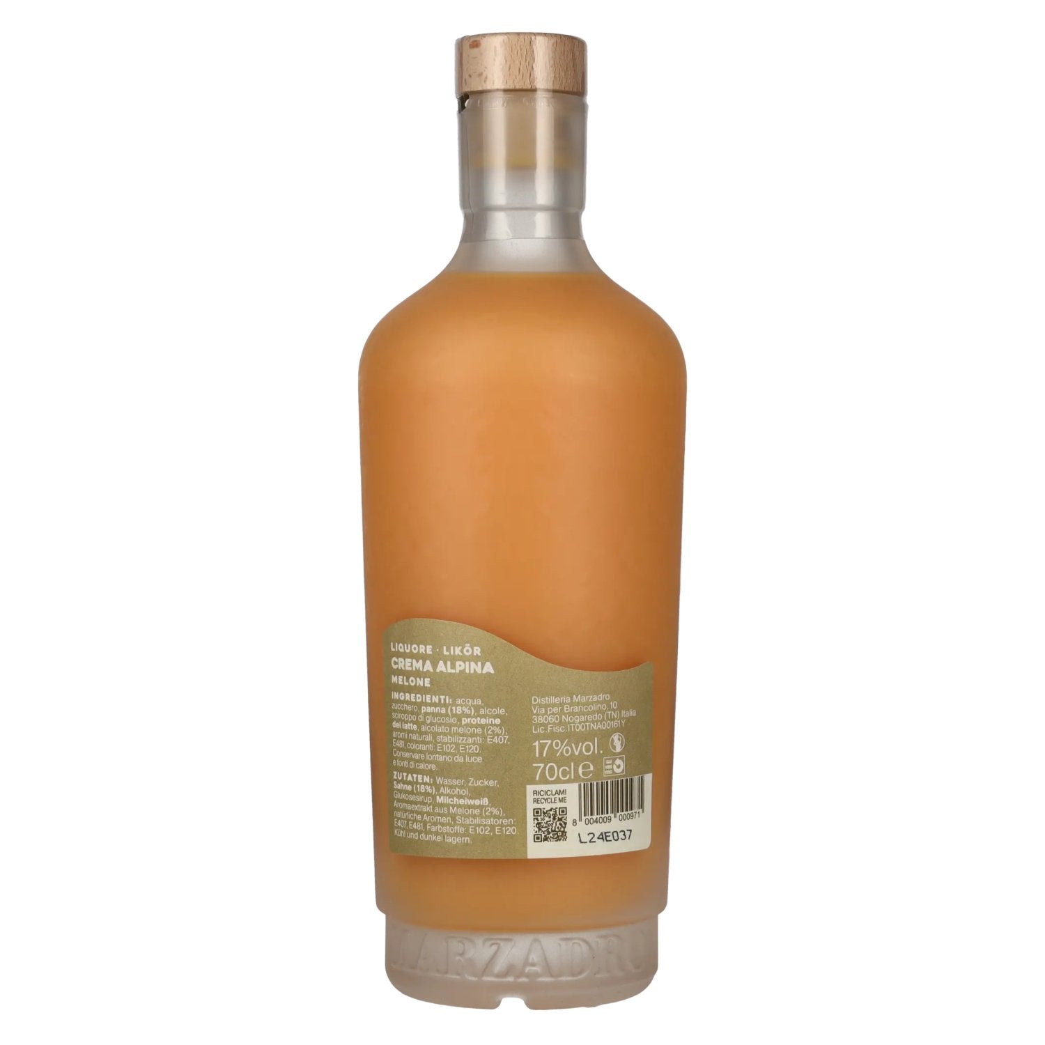 Marzadro Crema Alpina Melone 17% Vol. 0,7l