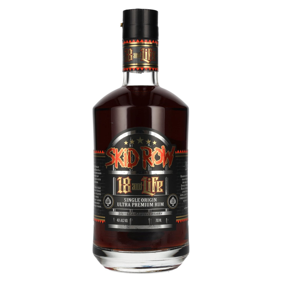 Skid Row 18 and Life 35th Anniversary Ultra Premium Rum 45% vol. 0.7 l