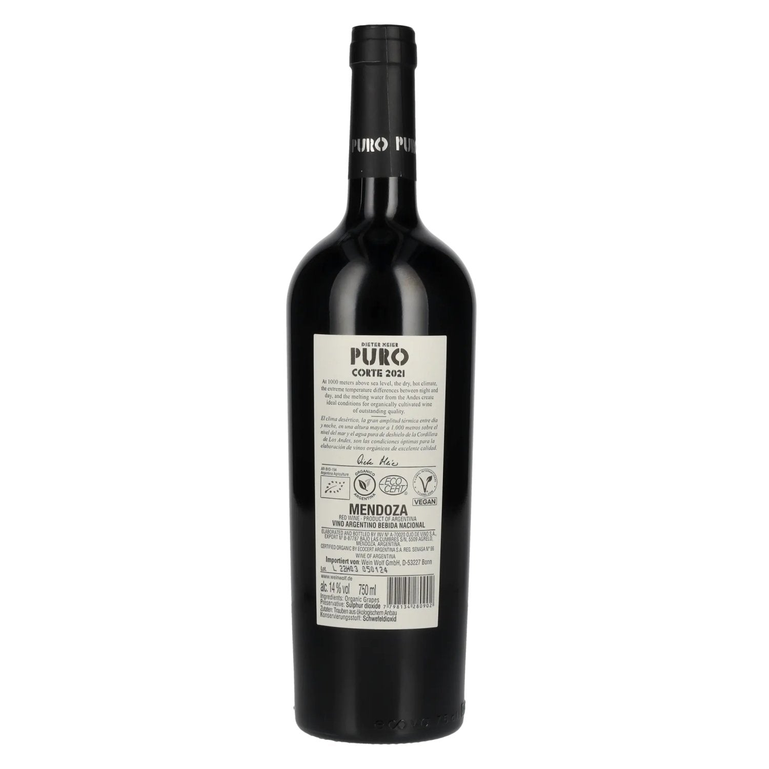 Dieter Meier Puro Corte 2021 14% Vol. 0,75l