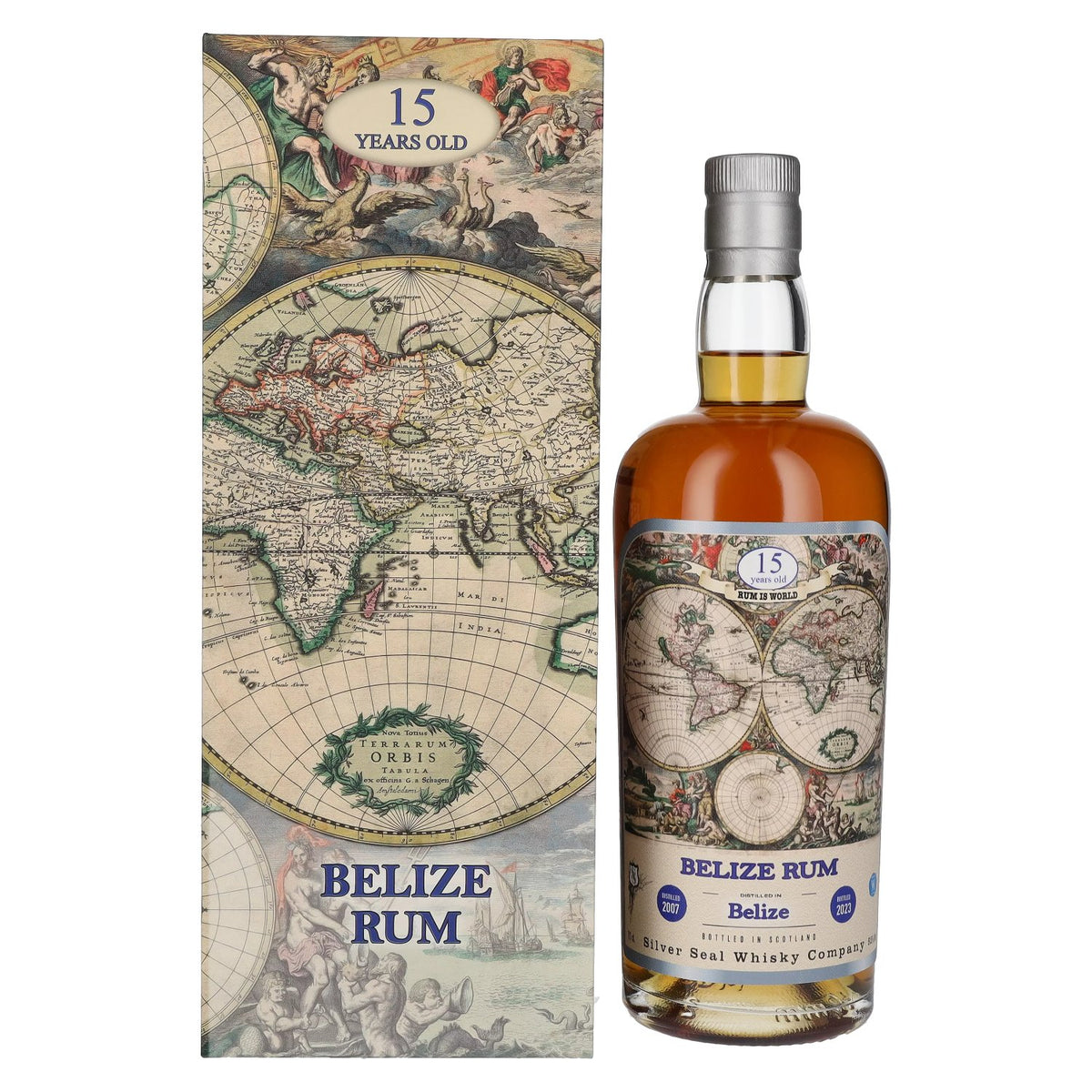 Silver Seal BELIZE Rum, 15 Years Old, 2007, 51.5% vol., 0.7 l, in a gift box