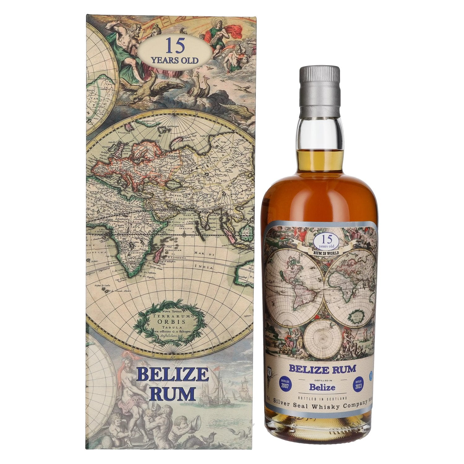 Silver Seal BELIZE Rum 15 Jaar Oud 2007 51,5% Vol. 0,7l in geschenkverpakking