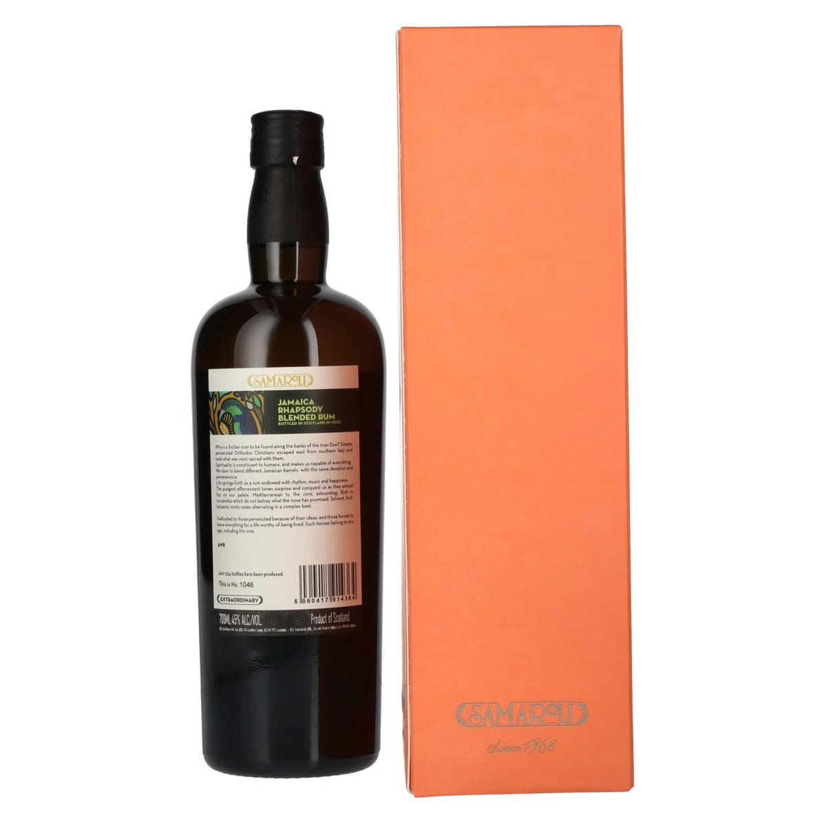 Samaroli Jamaica Rhapsody Rhum assemblé 2023 45 % vol. 0,7 l dans un coffret cadeau