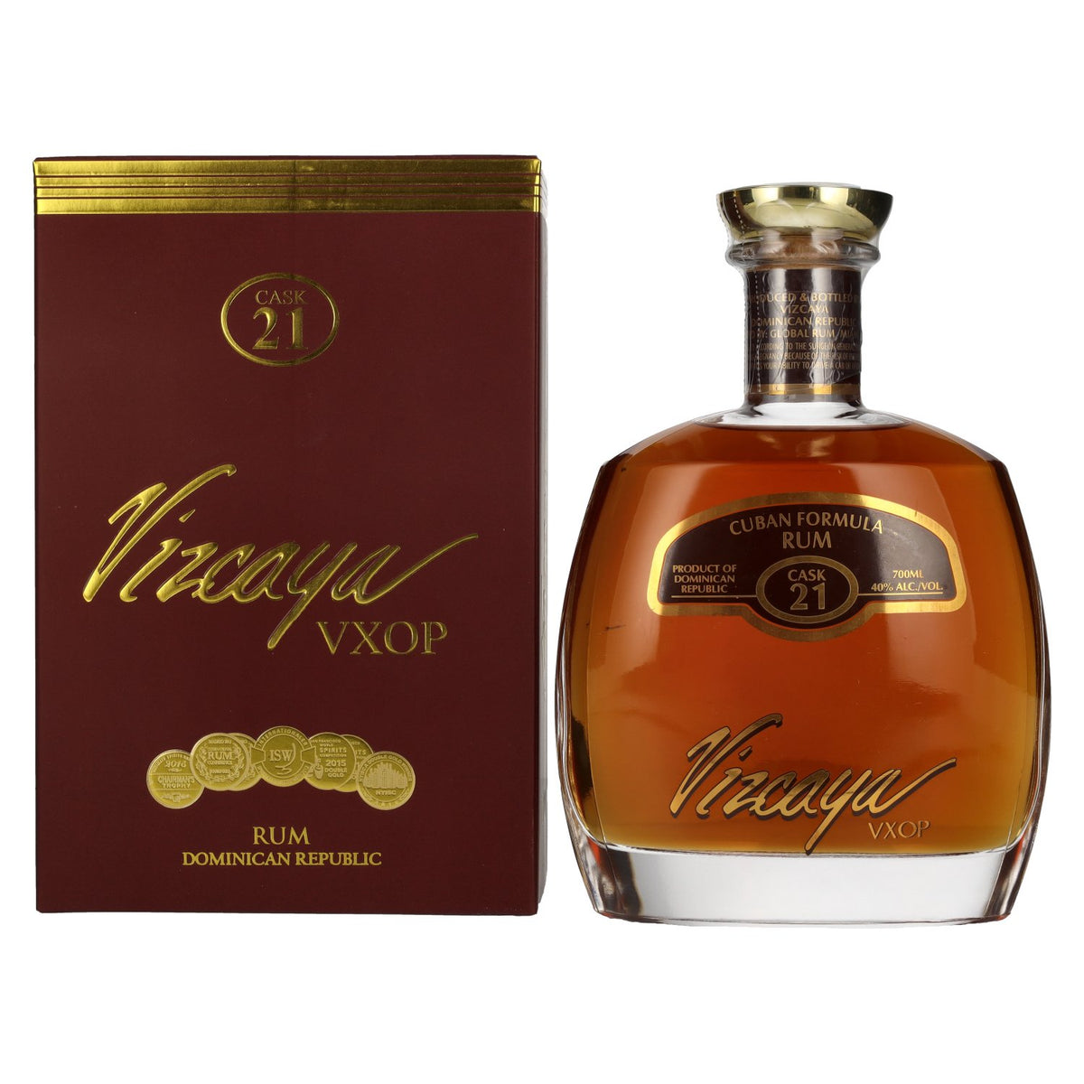 Vizcaya VXOP Cuban Formula Rum Cask 21 40% vol. 0.7 l in a gift box