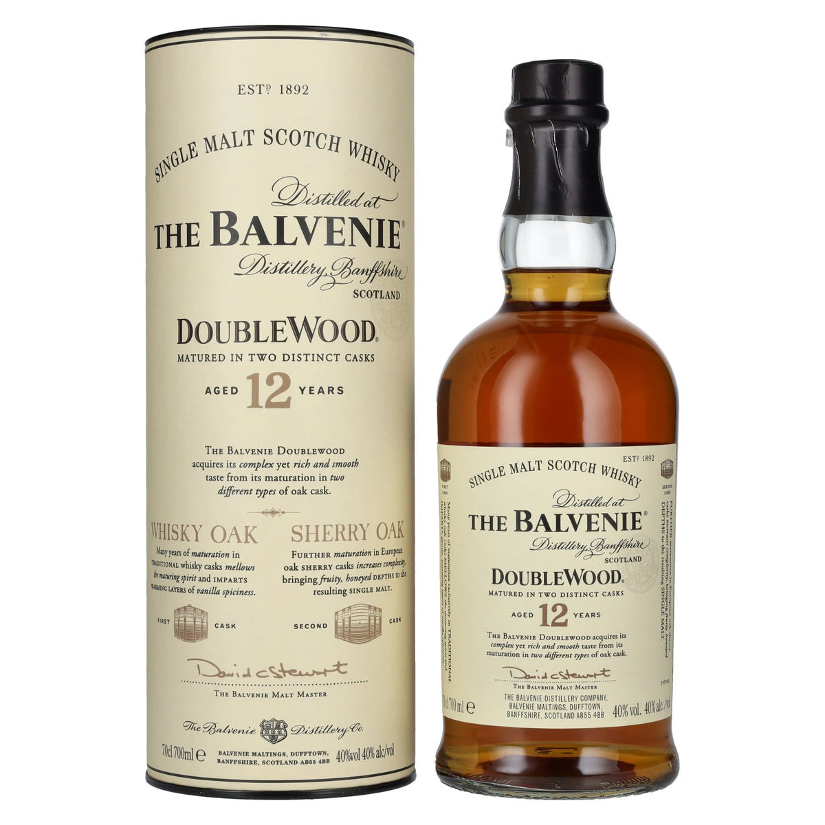 Balvenie 12 Years Old Double Wood 40% vol. 0.7 l in a gift box