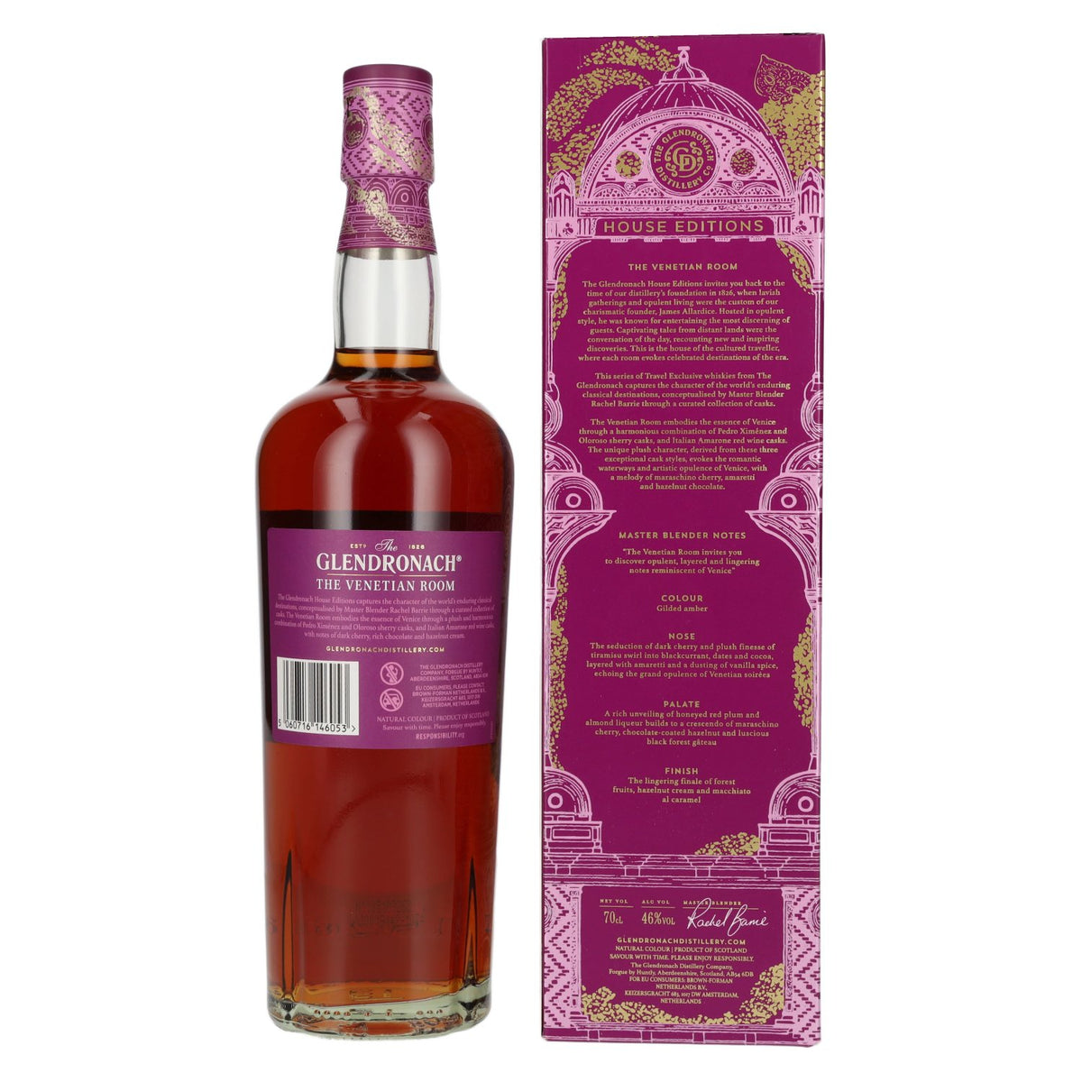 The GlenDronach House Editions THE VENETIAN ROOM Highland Single Malt 46% Vol. 0,7l in Geschenkbox