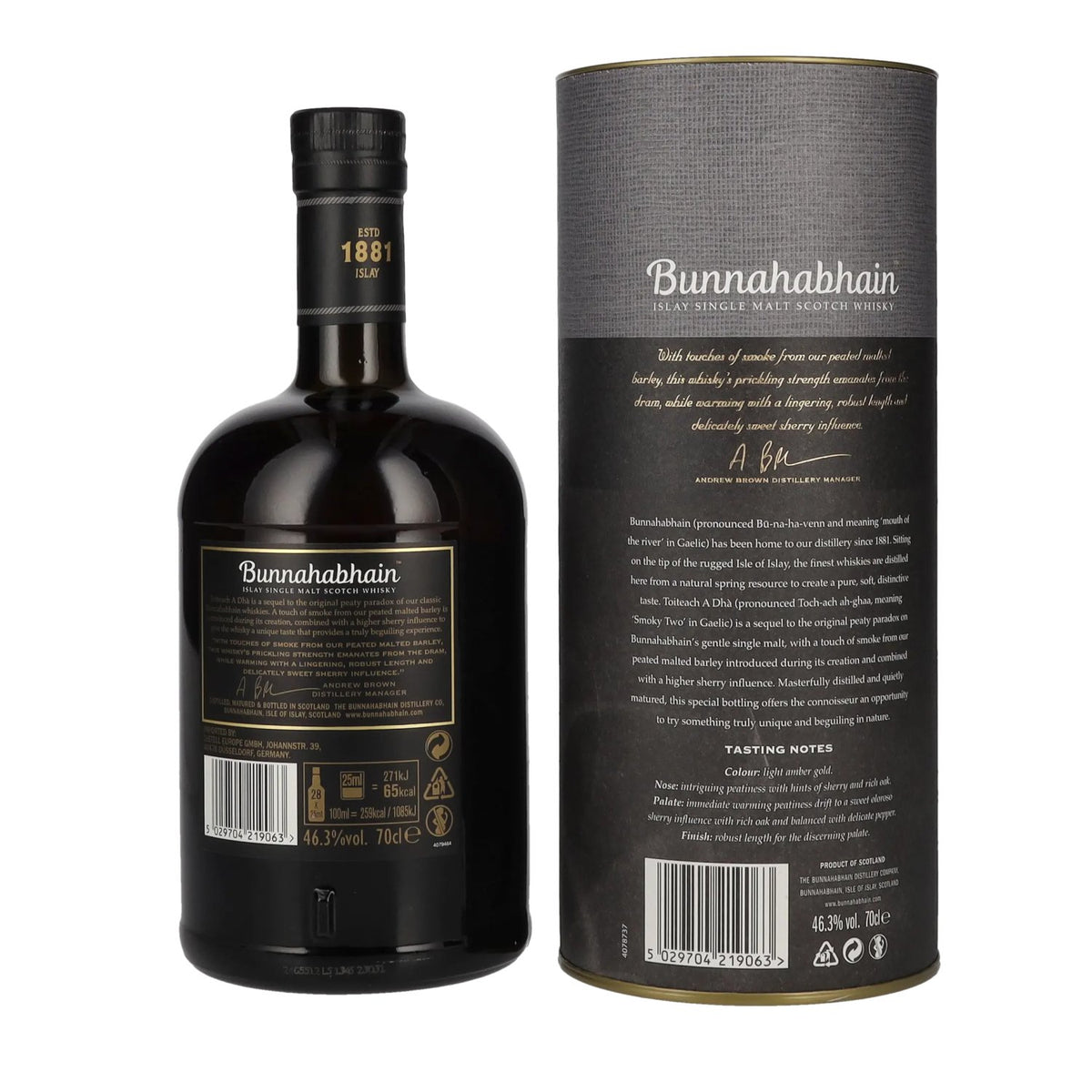 Bunnahabhain TOITEACH A DHÀ Islay Single Malt Scotch Whisky 46,3% Vol. 0,7l in Geschenkbox