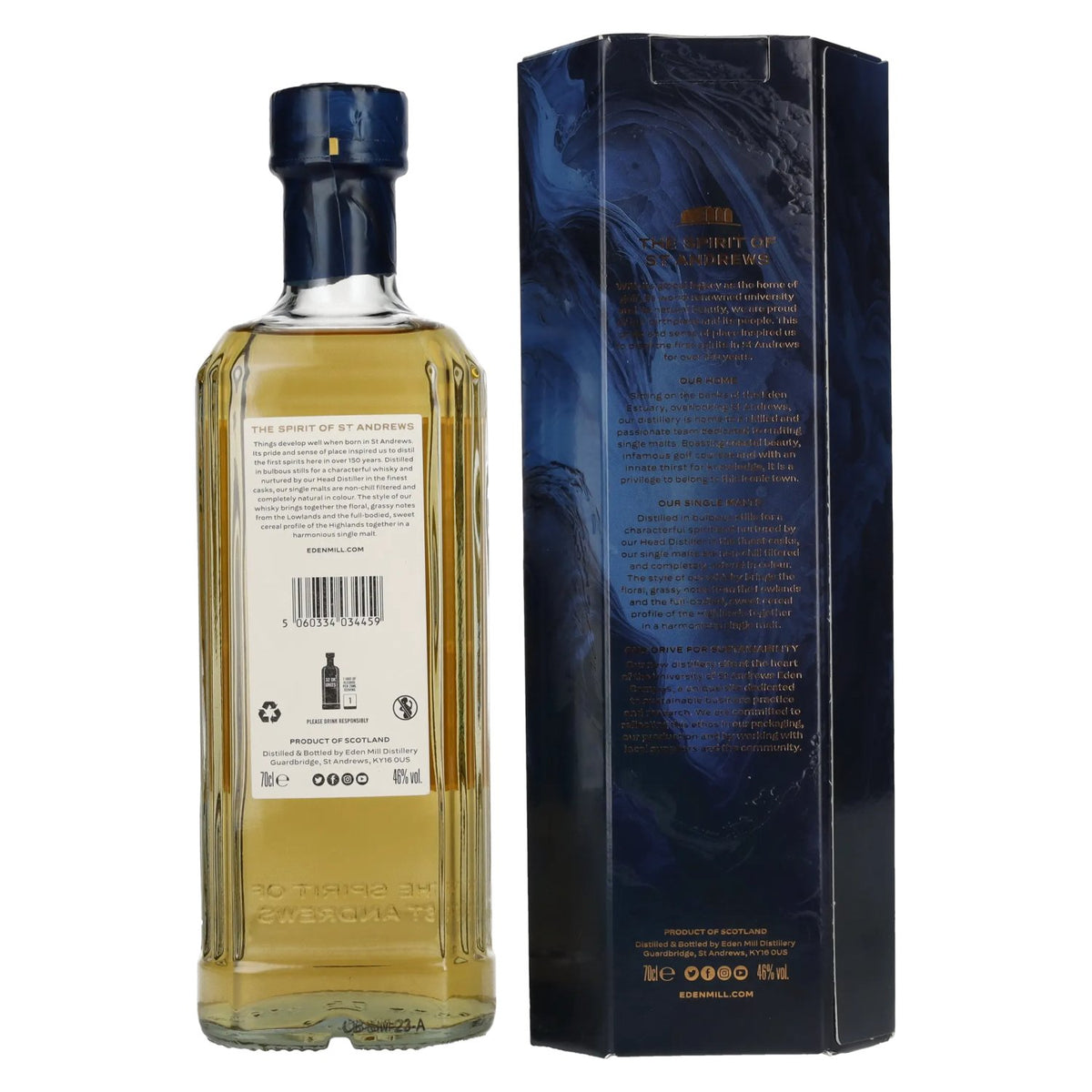 Eden Mill BOURBON CASK Single Malt Whisky 46% Vol. 0,7l in Geschenkbox