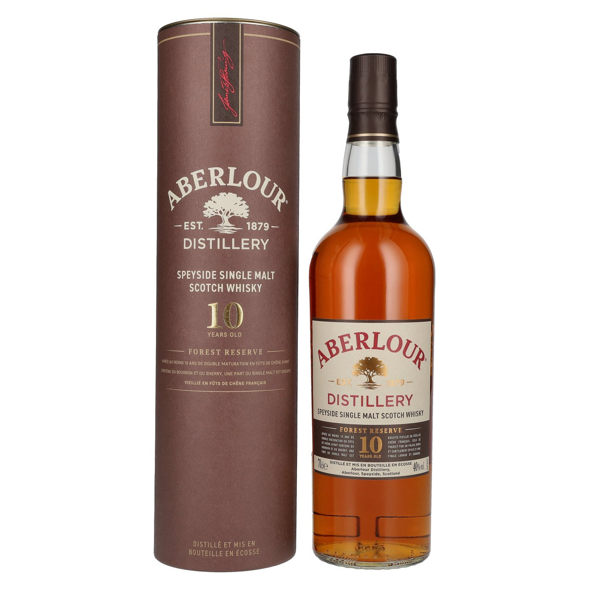 Aberlour 10 Years Old FOREST RESERVE Speyside Single Malt 40% vol. 0,7 l in geschenkverpakking