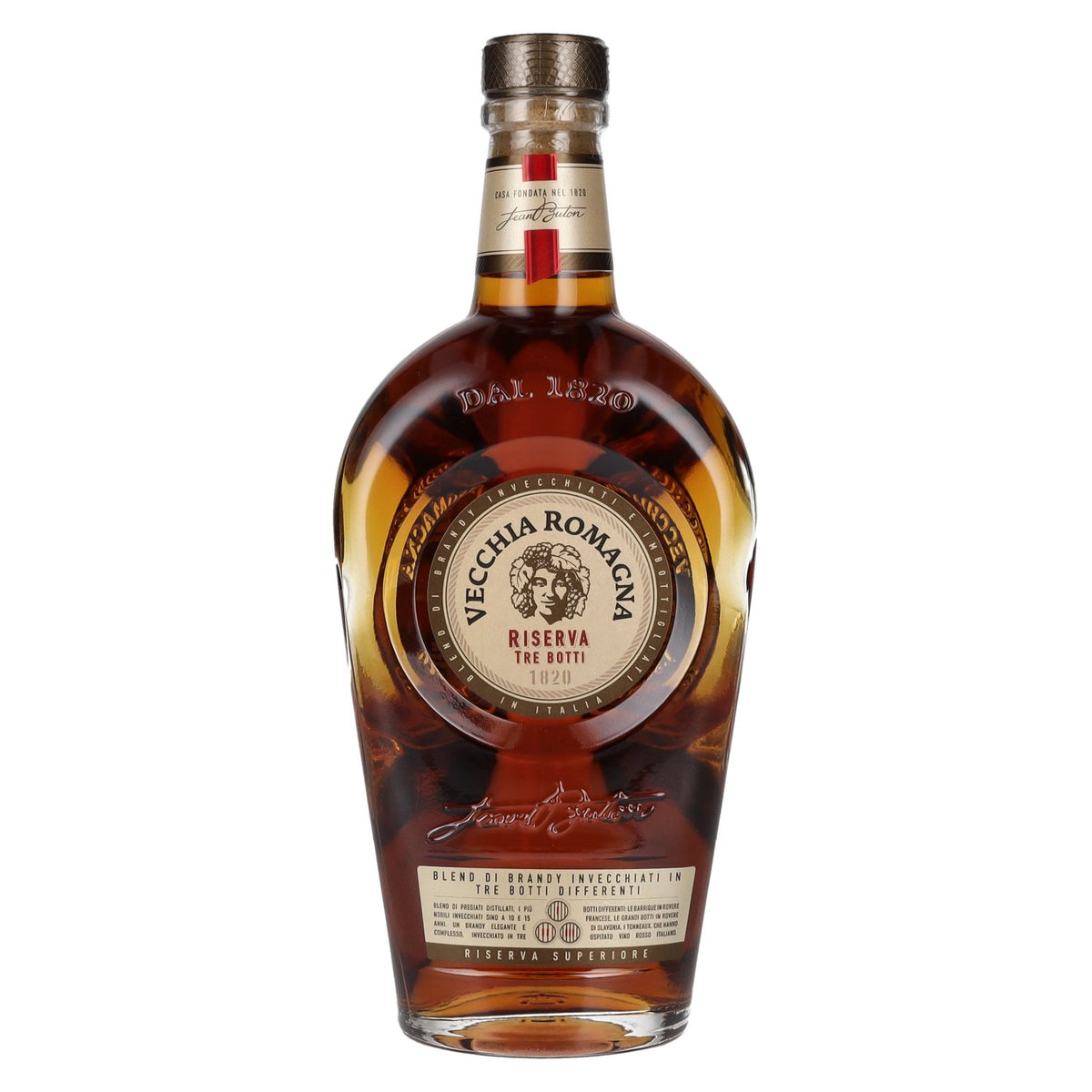 Vecchia Romagna Riserva Tre Botti 1820 Brandy 40,8% vol. 0,7 l