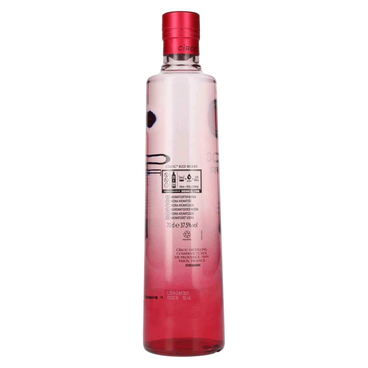 Cîroc RED BERRY Flavoured Vodka 37,5% Vol. 0,7l