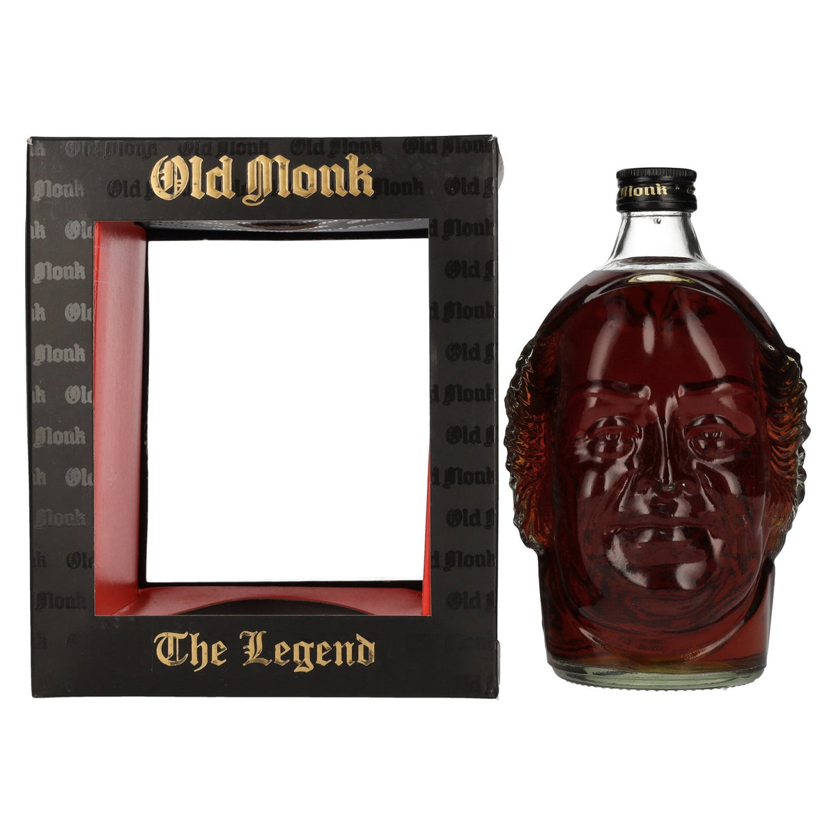 Old Monk The Legend Rum 42.8% ABV 1 litre in a gift box