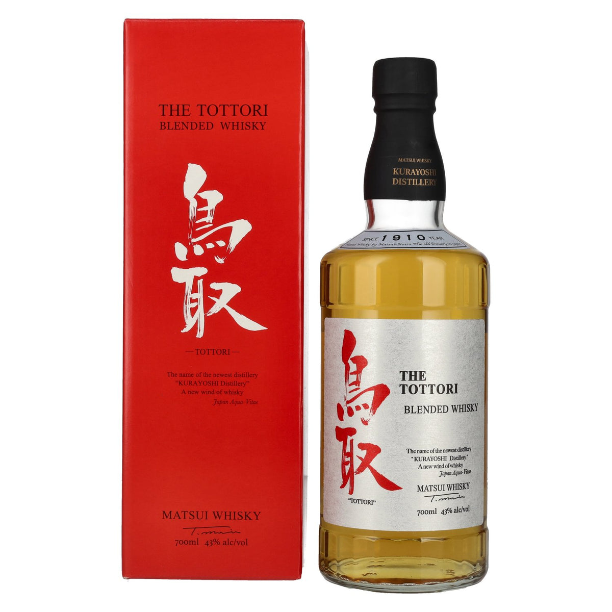 Matsui Whisky THE TOTTORI Blended Japanese Whisky 43% vol. 0,7 l in geschenkverpakking