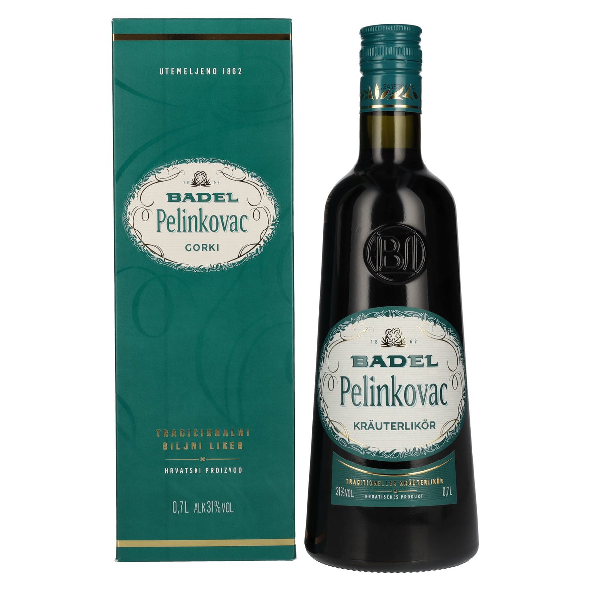 Badel Pelinkovac GORKI 31% vol. 0,7 l in geschenkverpakking
