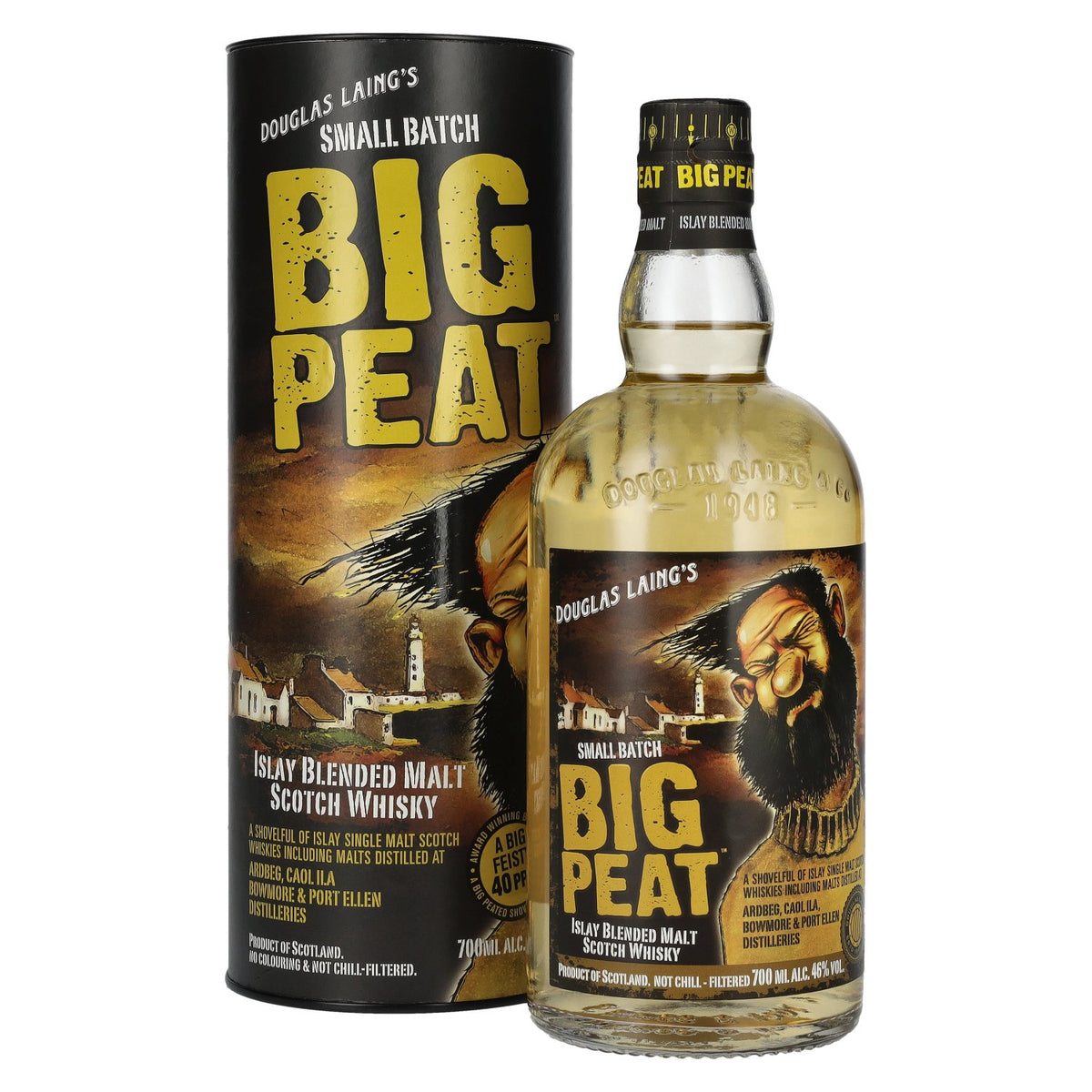 Douglas Laing Big Peat Small Batch Islay Blended Malt 46% vol. 0.7 l in a gift box