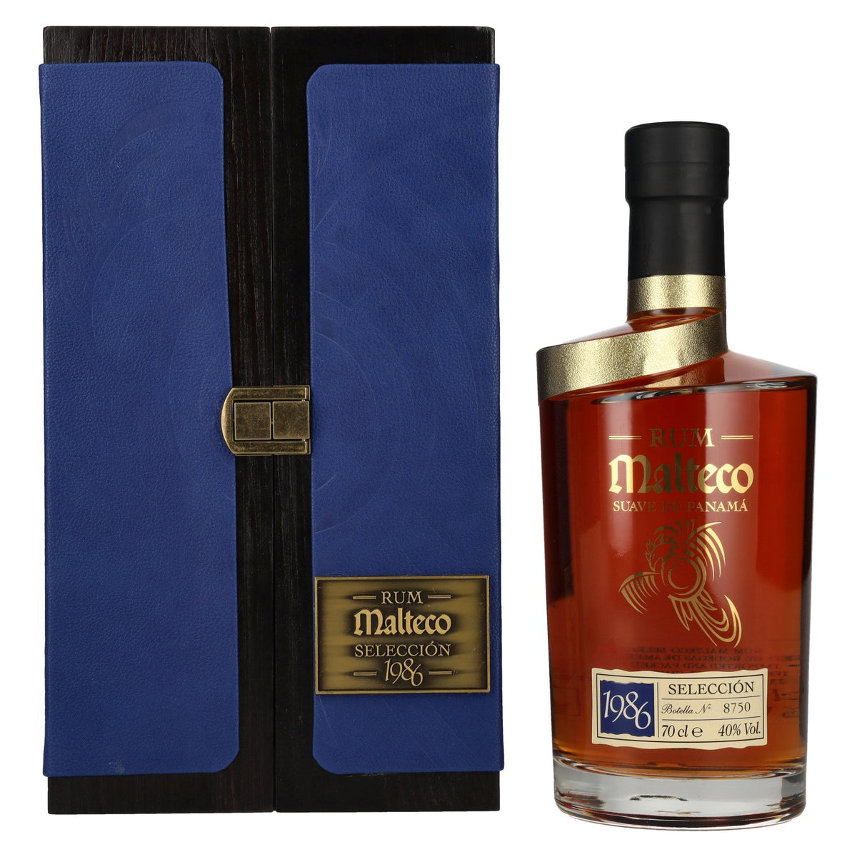 Ron Malteco SELECCIÓN 1986 40% vol. 0,7 l in houten kist
