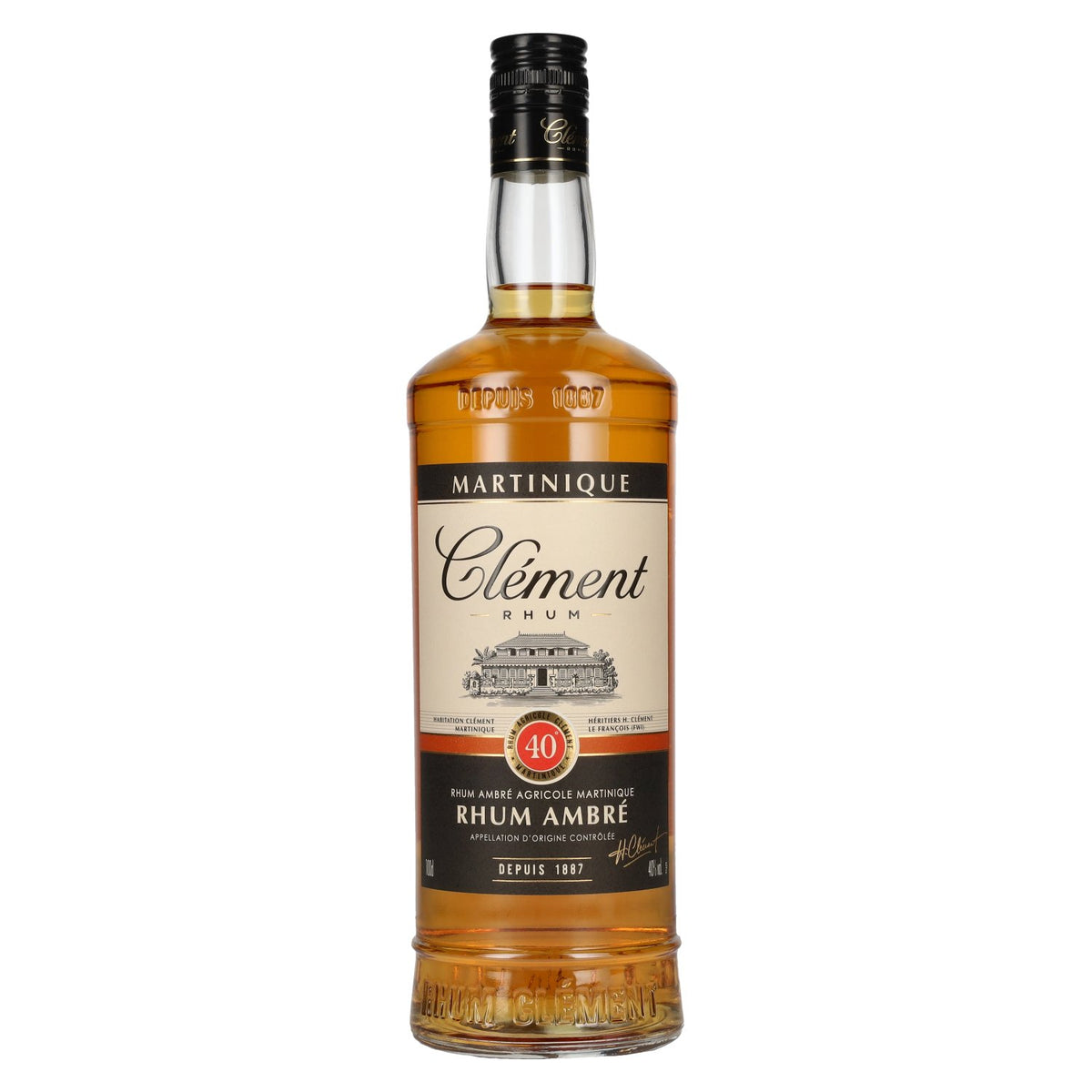 Clément Agricole Ambré Rum 40% vol. 1 litre
