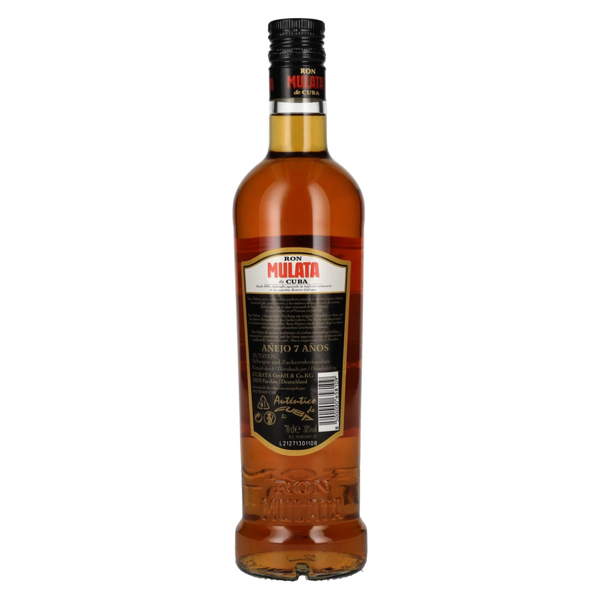 Ron Mulata de Cuba Añejo 7 Years 38% vol. 0.7 l
