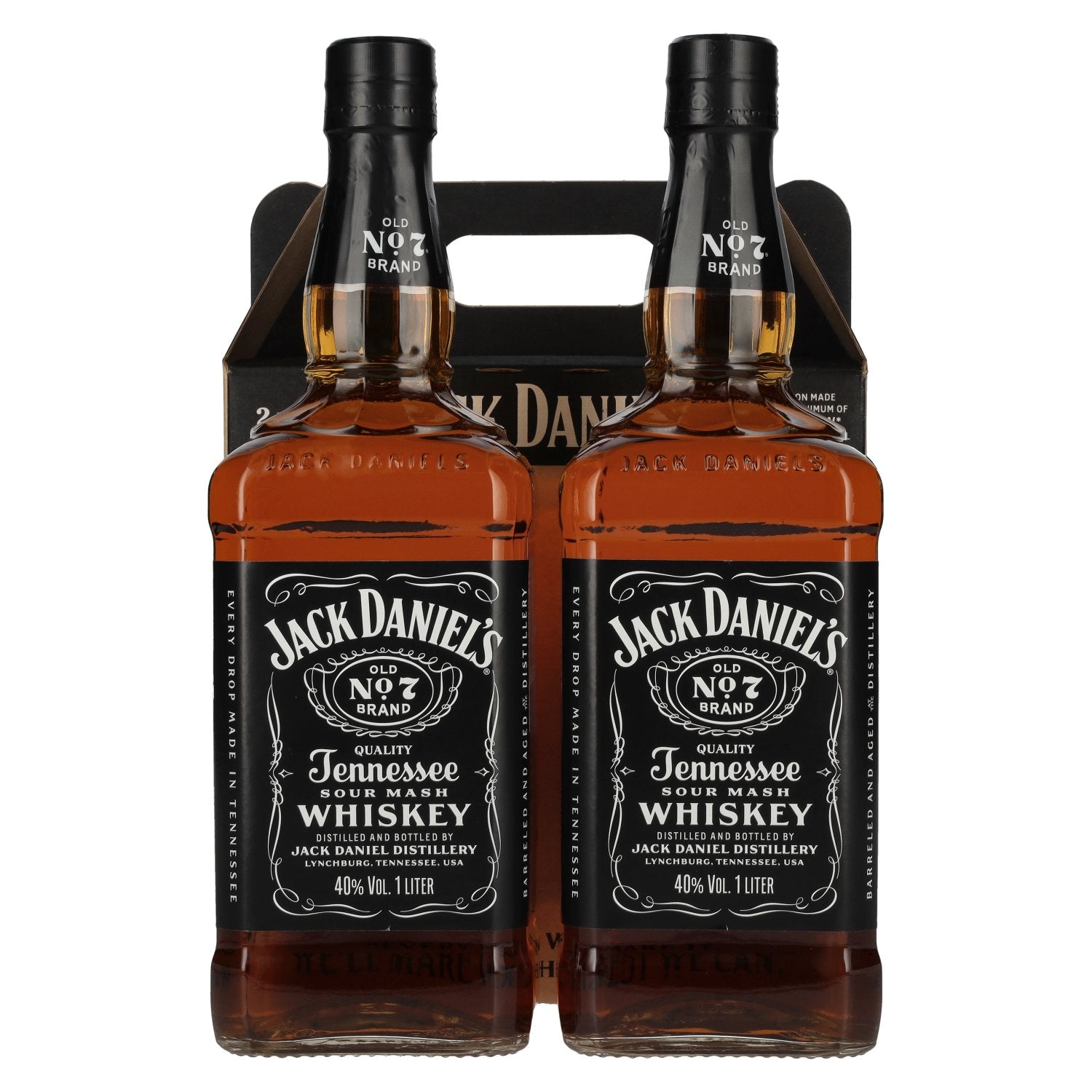 Jack Daniel's Tennesse Whiskey TWINPACK 40% vol. 2x1l en boîte cadeau