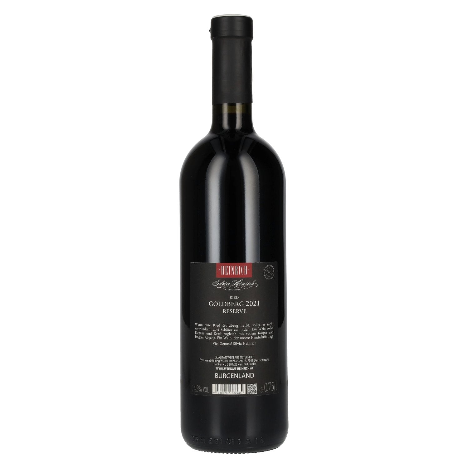 Heinrich Goldberg Ried Reserve 2021 14,5% Vol. 0,75l