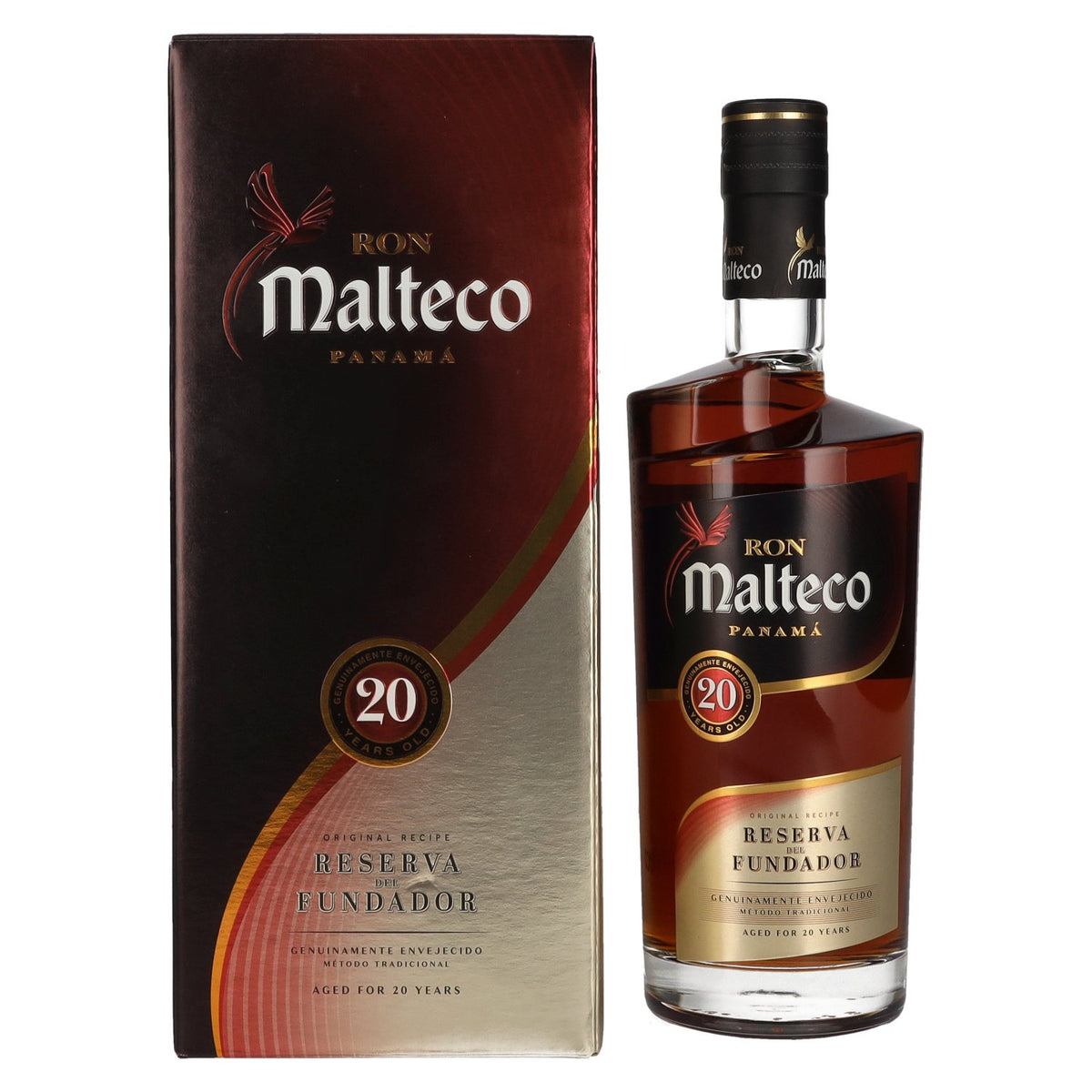 Ron Malteco 20 Años Reserva del Fundador 40% vol. 0,7 l in geschenkverpakking