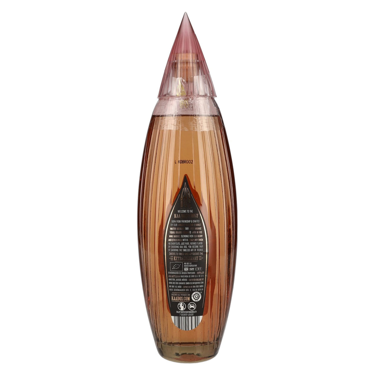 Kaa Dos Selection Biologische Tequila BLANCO ROSADO 100% Puro de Agave Azul 40% vol. 0,7 l