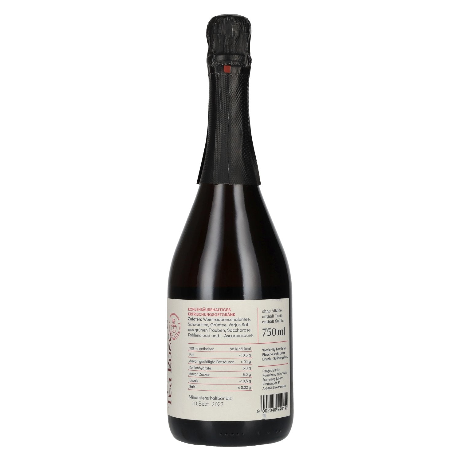 Sparkling Tea Rosé alkoholfrei 0,75l